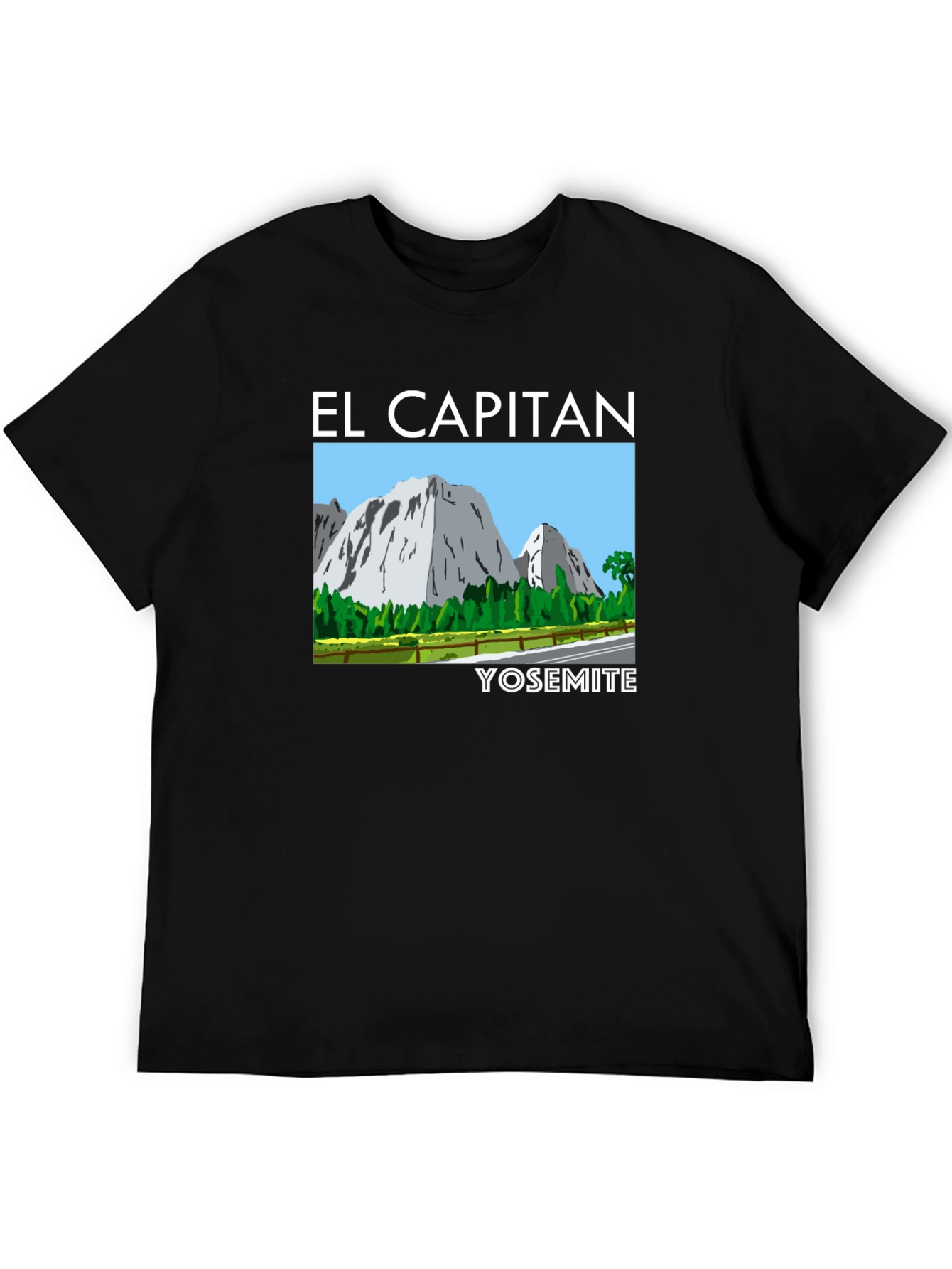 El Capitan Yosemite Graphic Tee - Black