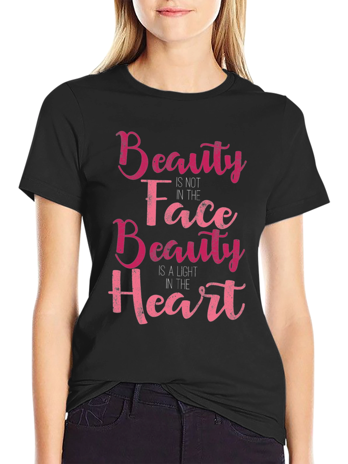 Beauty in Heart Graphic Tee - Stylish & Inspirational