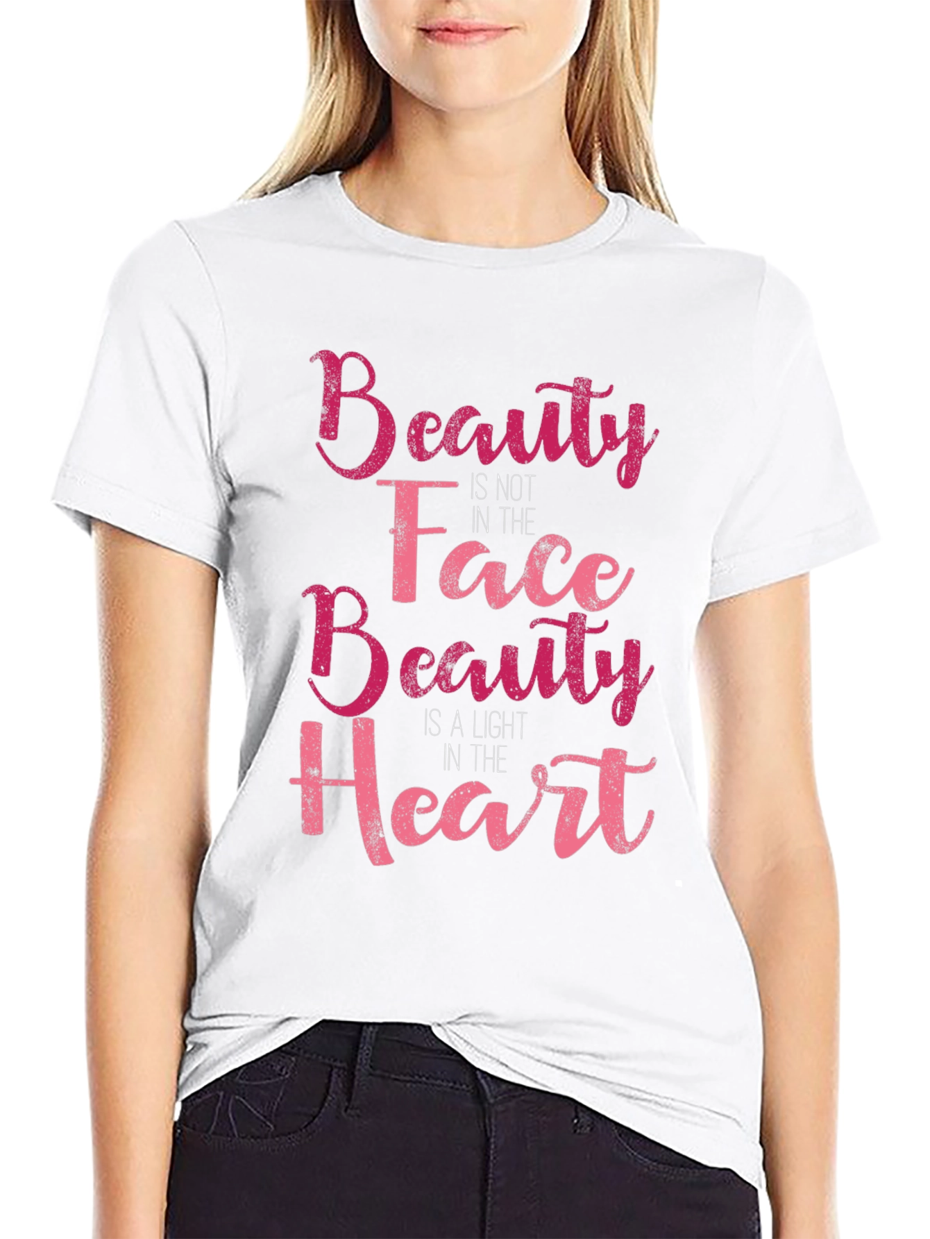 Beauty in Heart Graphic Tee - Stylish & Inspirational