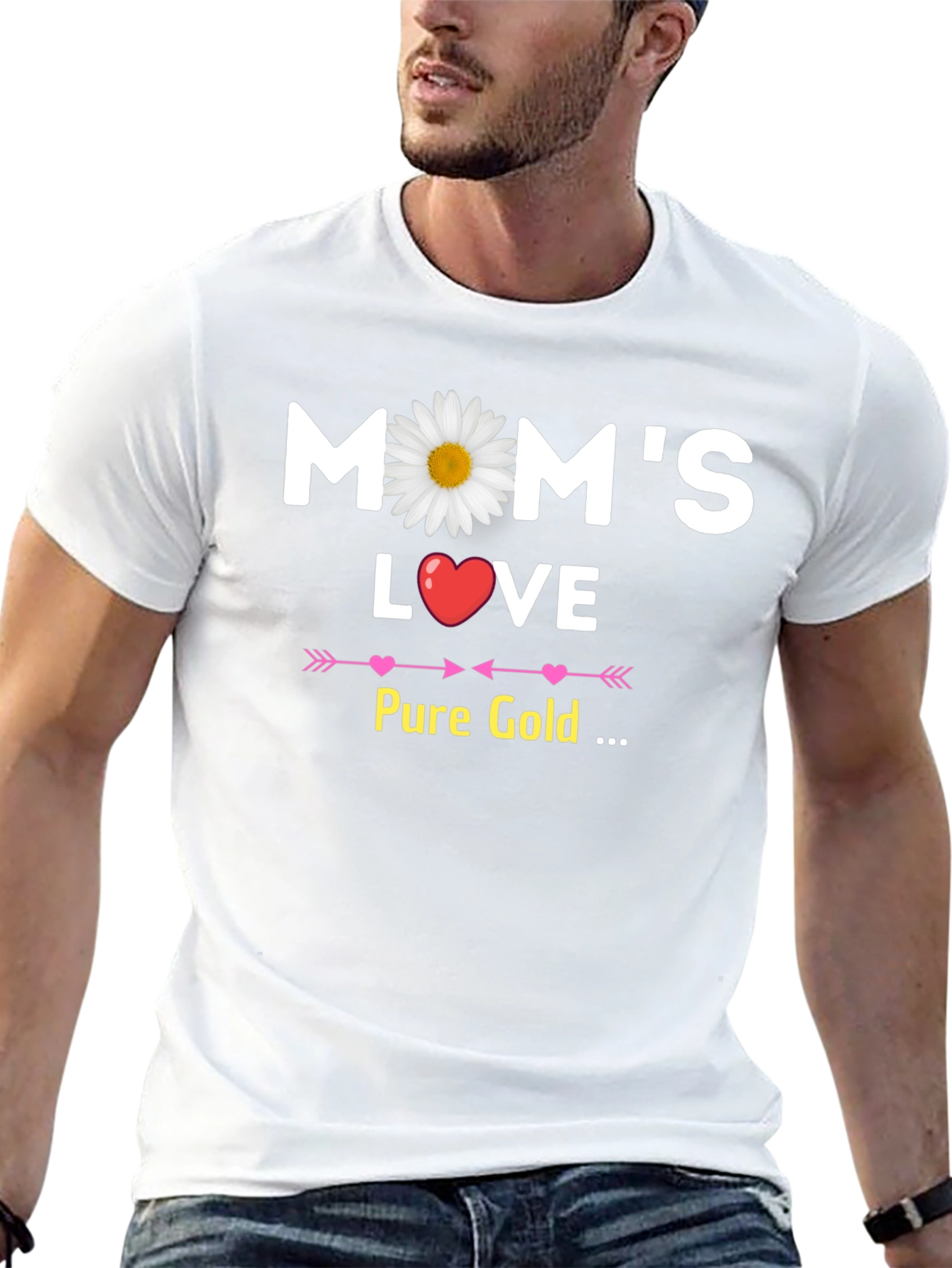 Moms Love Pure Gold Graphic T-Shirt