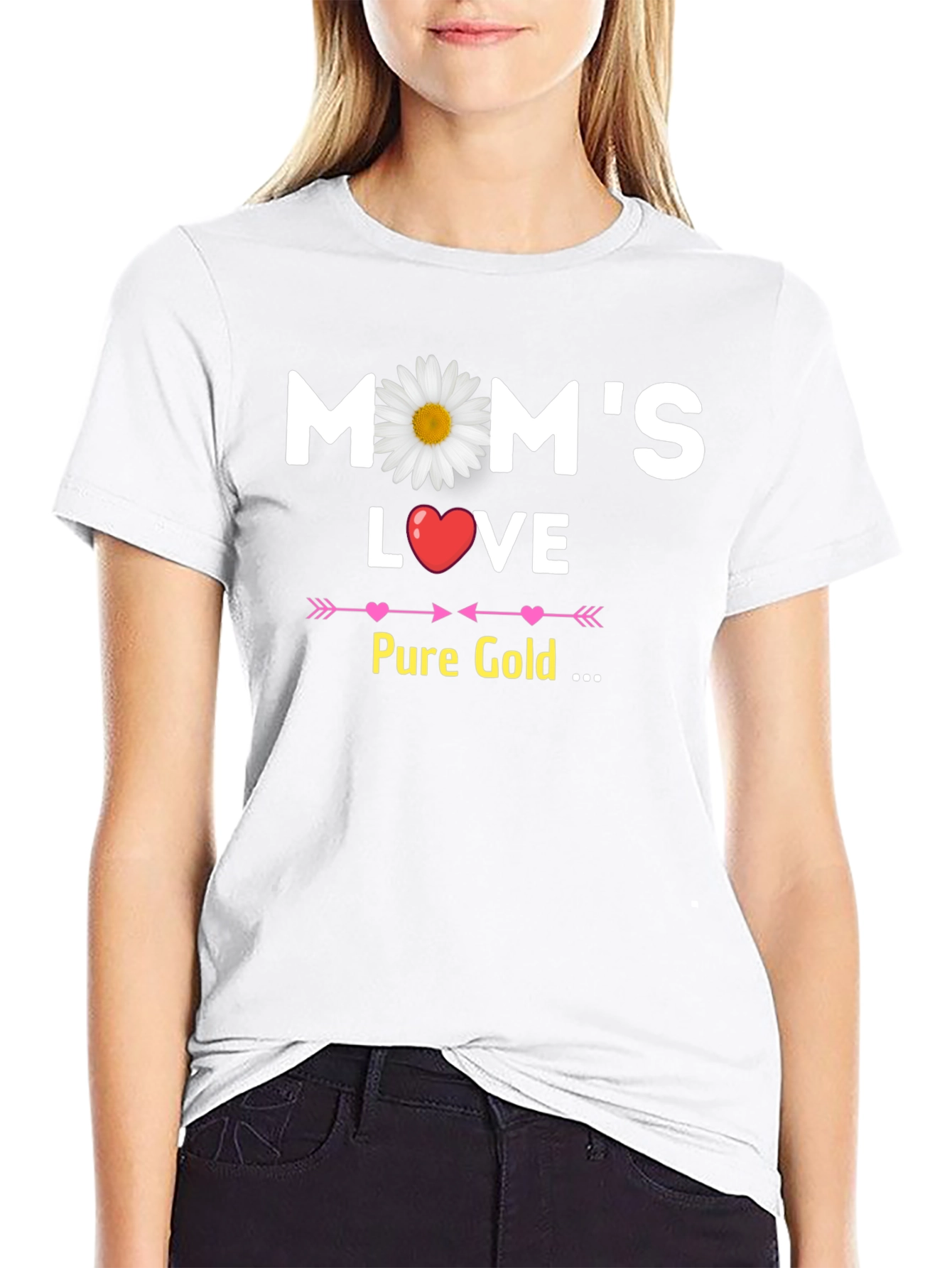 Moms Love Pure Gold Graphic T-Shirt