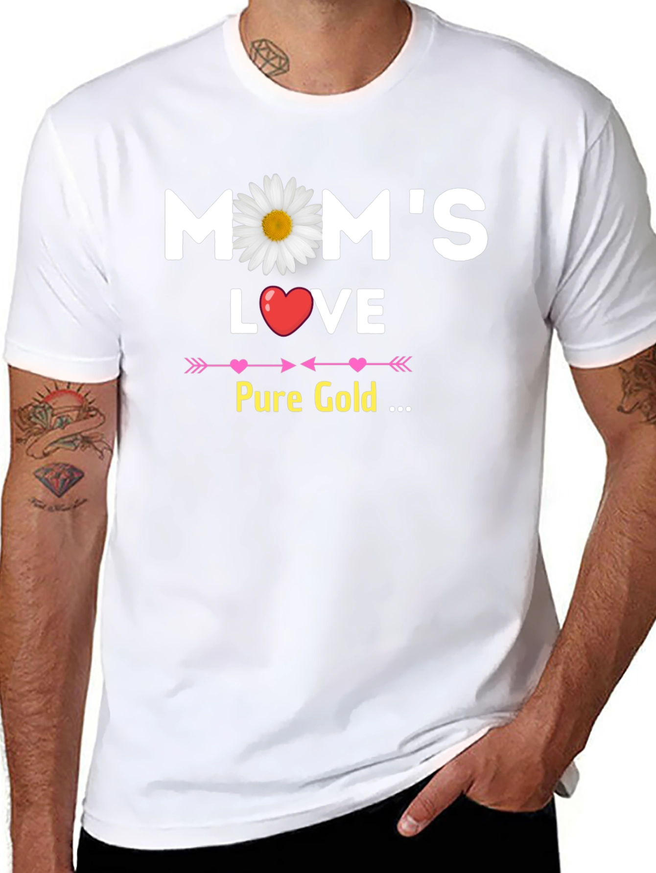 Moms Love Pure Gold Graphic T-Shirt