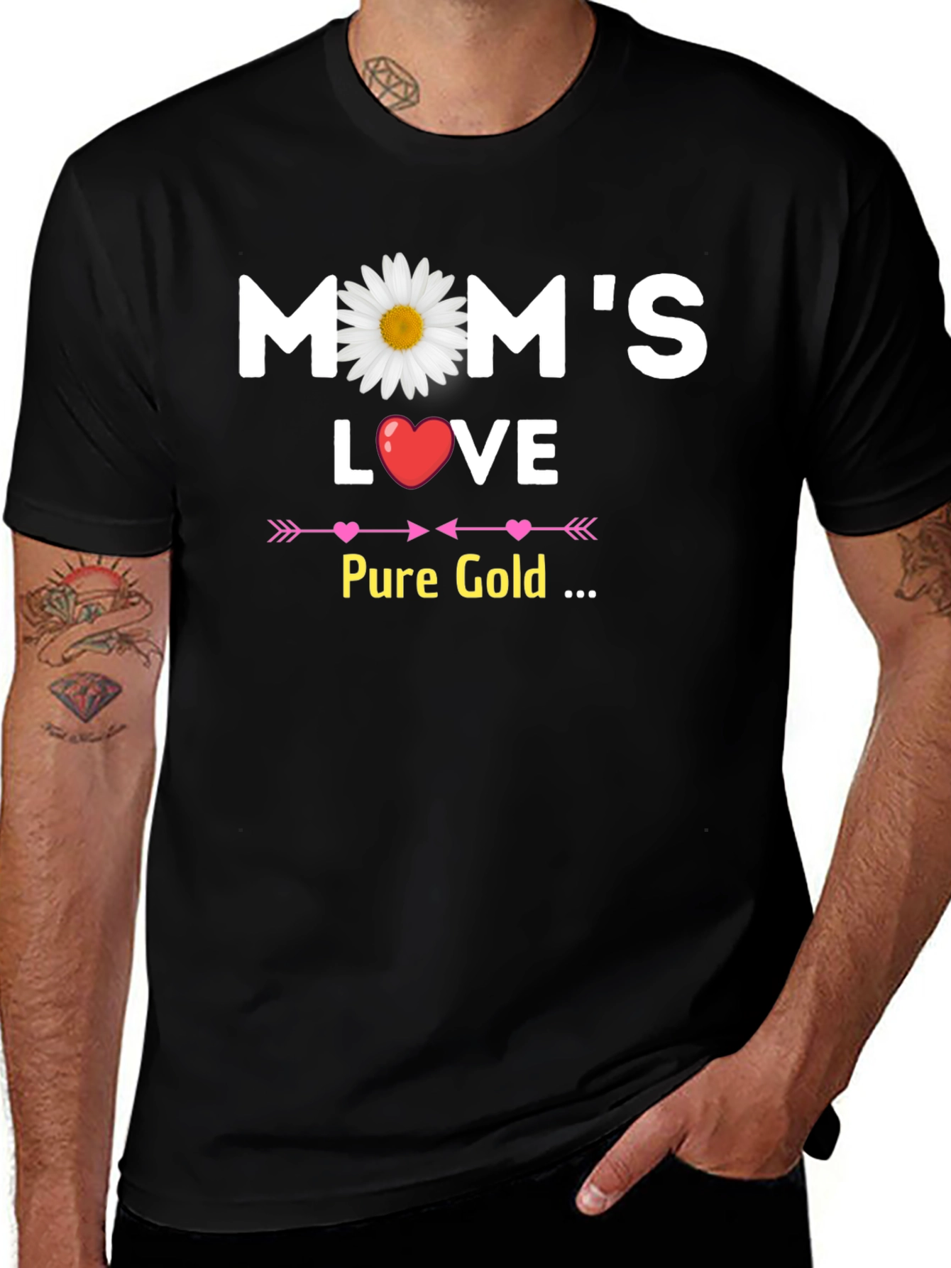 Moms Love Pure Gold Graphic T-Shirt