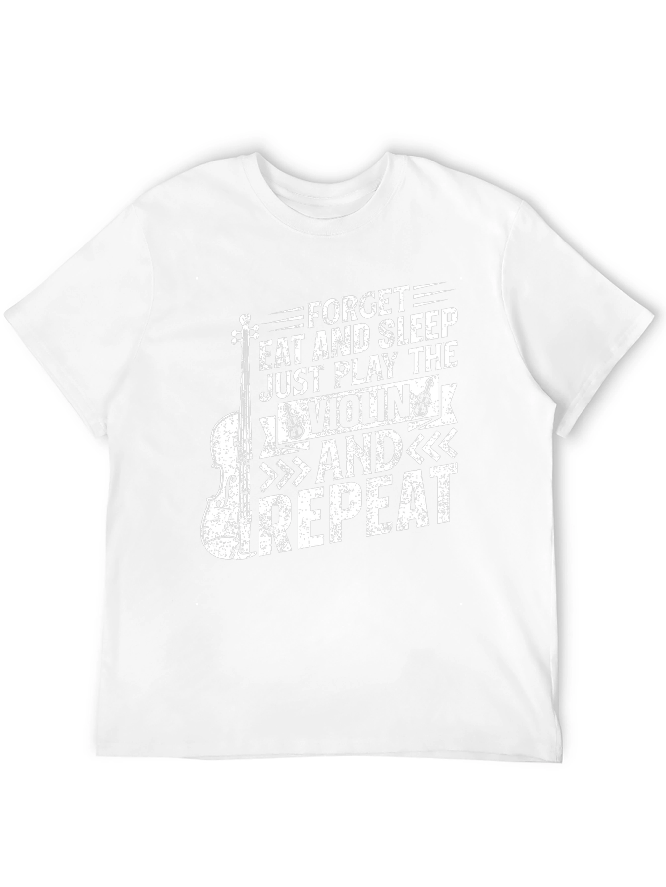 Violin Player Black T-Shirt: Forget Eat Sleep Repeat
