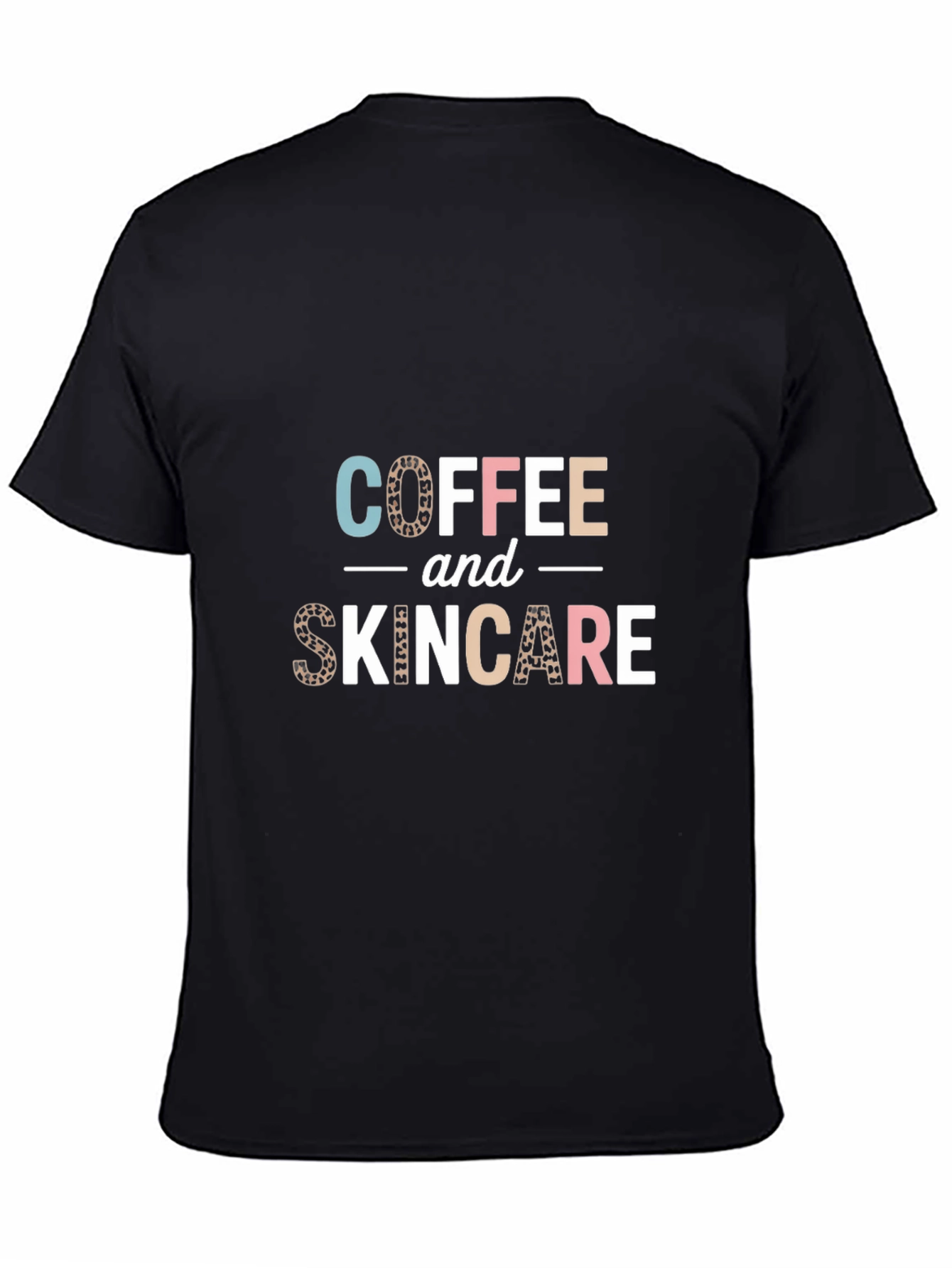 Coffee & Skincare T-Shirt - Leopard Print