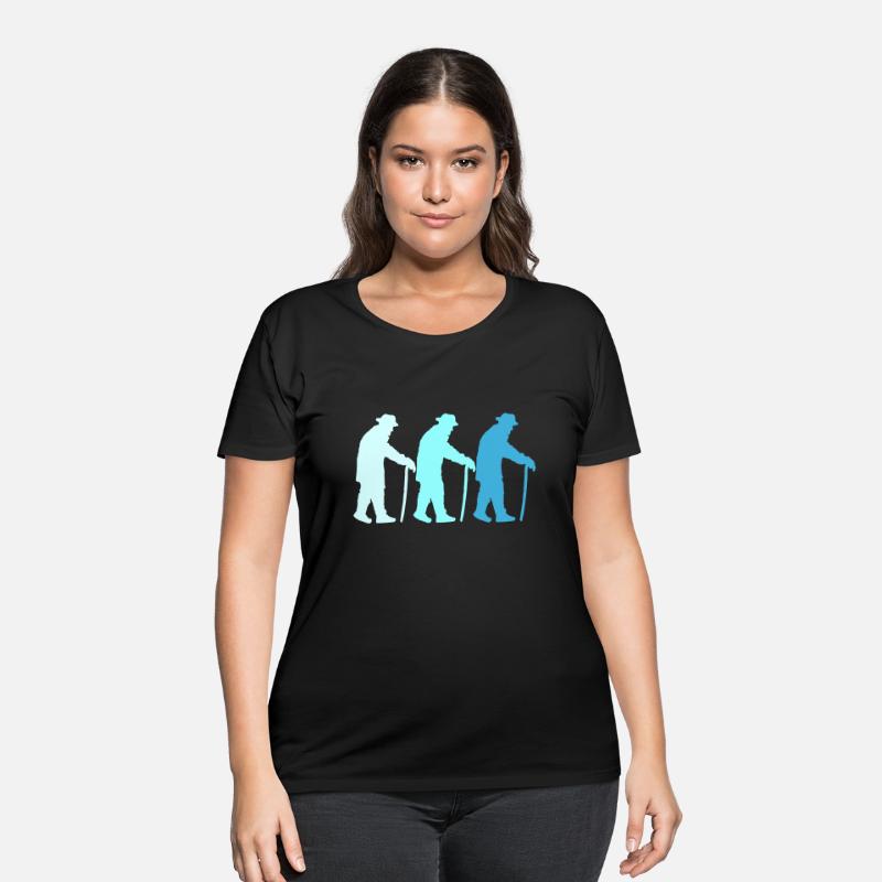 3 Grandpas Slowly Going Silhouette Three Friends