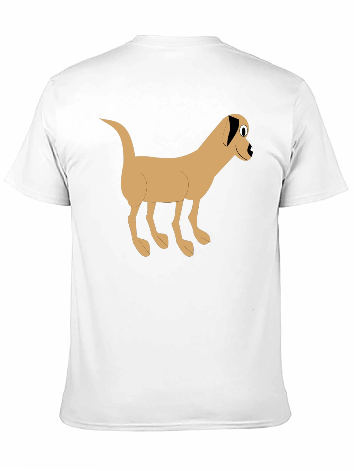 Cartoon Dog Graphic Black T-Shirt