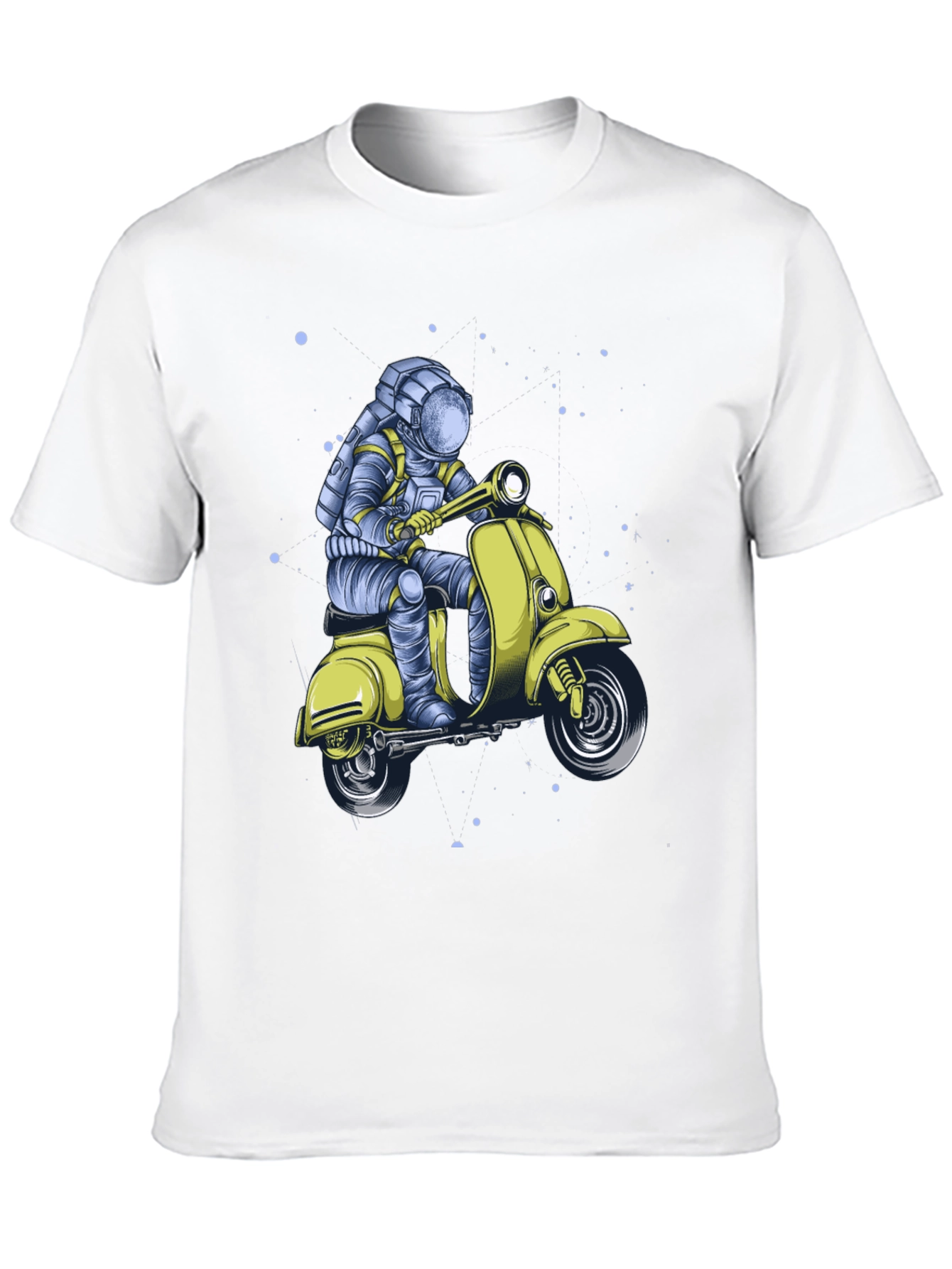 Astronaut on Scooter Graphic Tee - Black