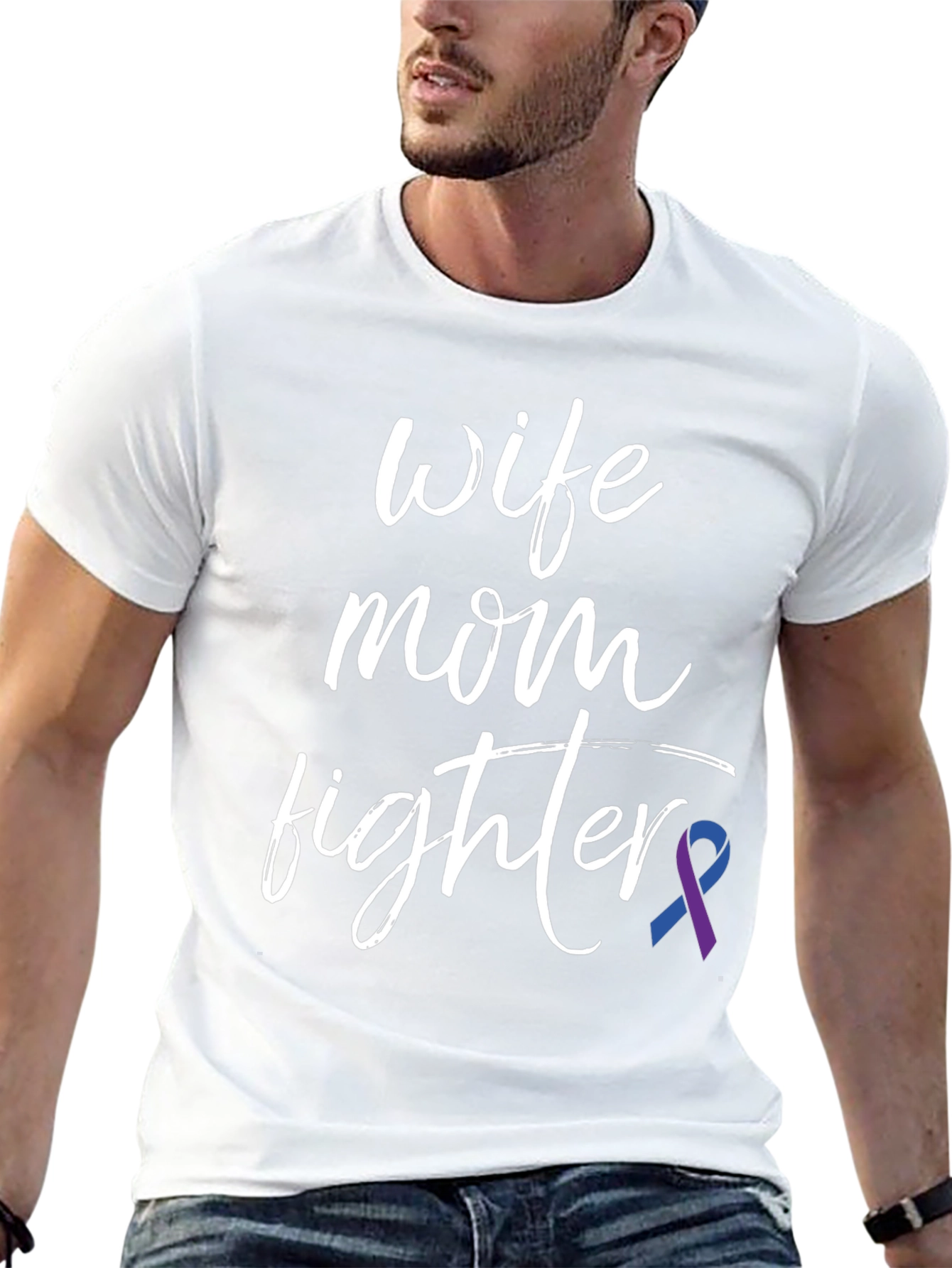 Wife Mom Fighter T-Shirt: Melanoma Awareness