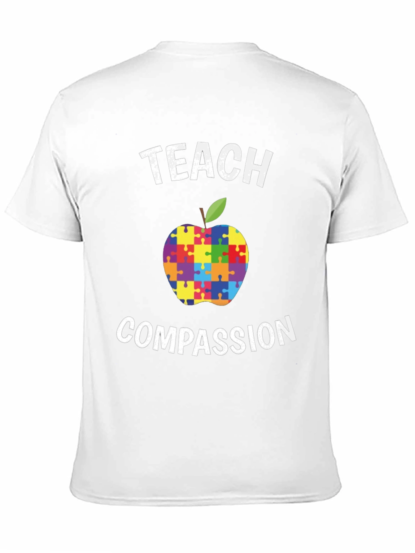 Teach Compassion Puzzle Apple T-Shirt