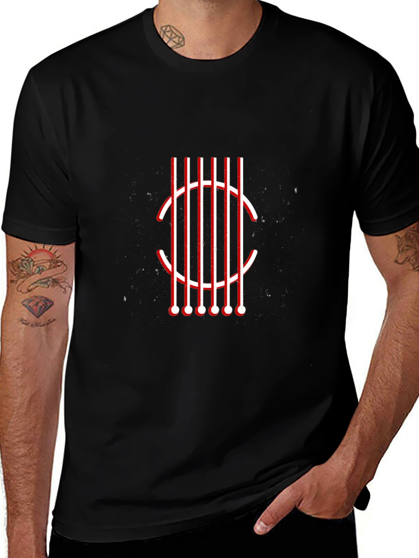 Guitar Strings Graphic Tee - Modern Musician Shirt