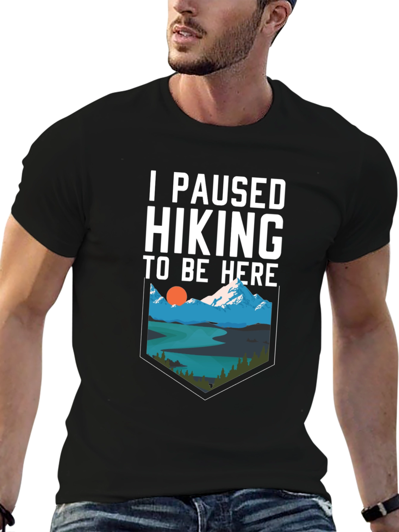 I Paused Hiking to Be Here Graphic Tee