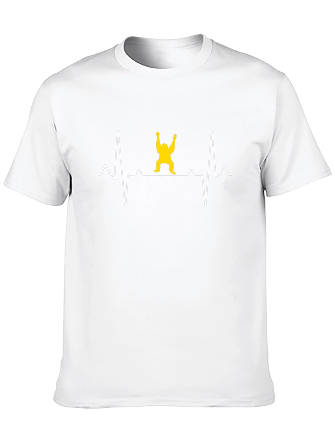 Heartbeat Ape T-Shirt - Black