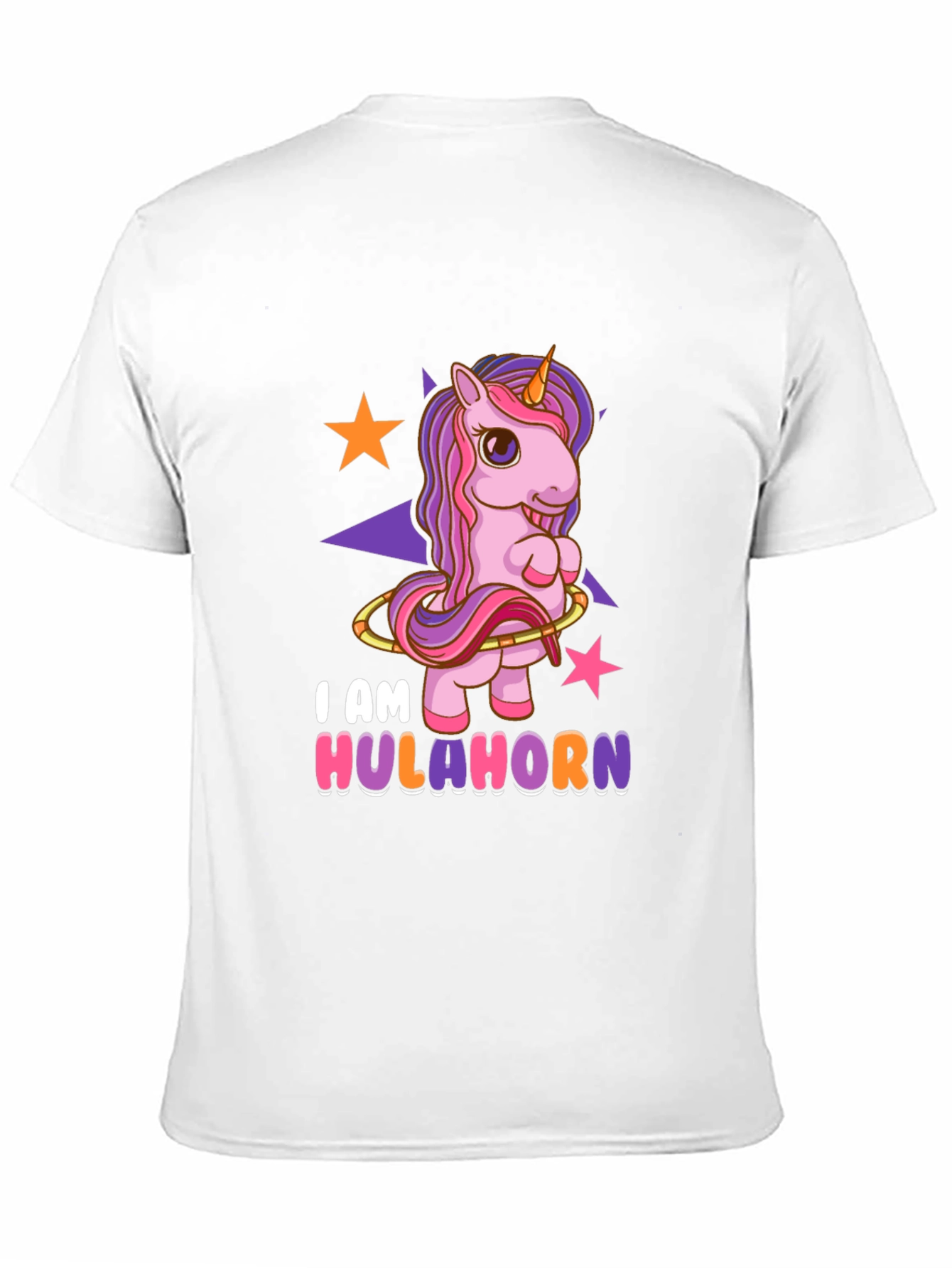 Hulahorn Unicorn Black T-Shirt