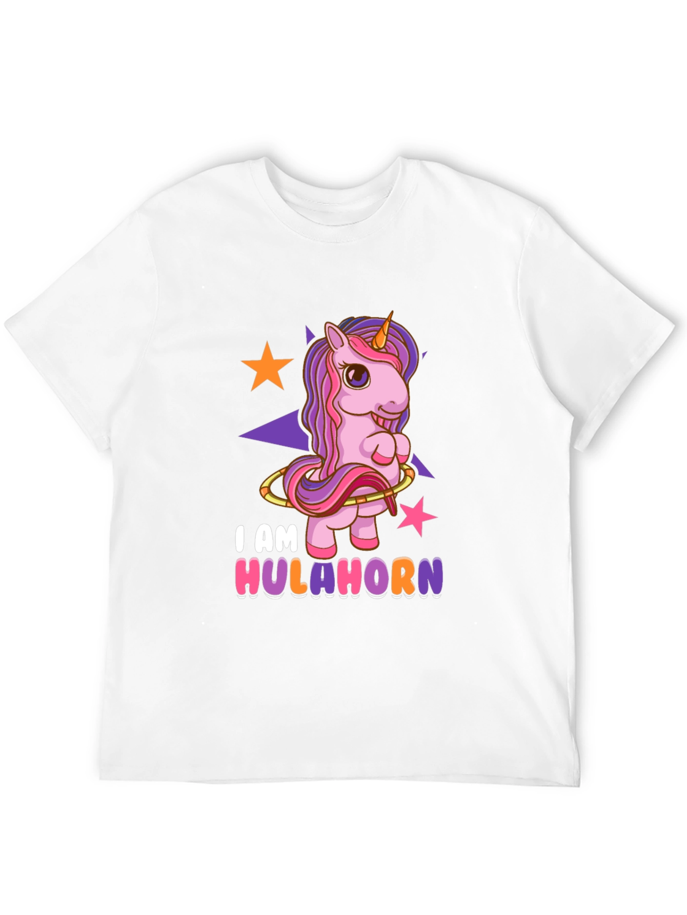 Hulahorn Unicorn Black T-Shirt