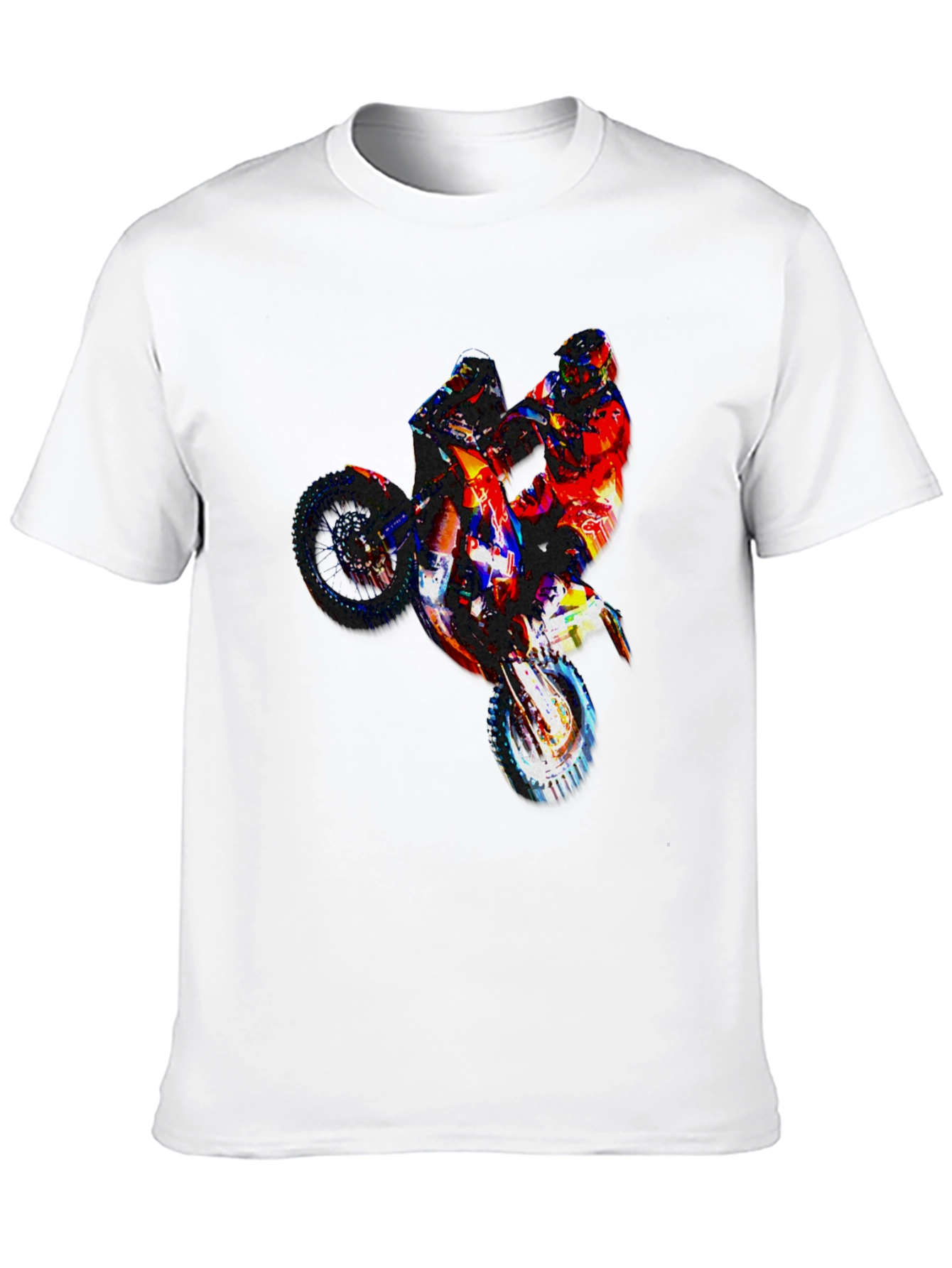Motorcycle Graphic Tee - Black Mens T-Shirt