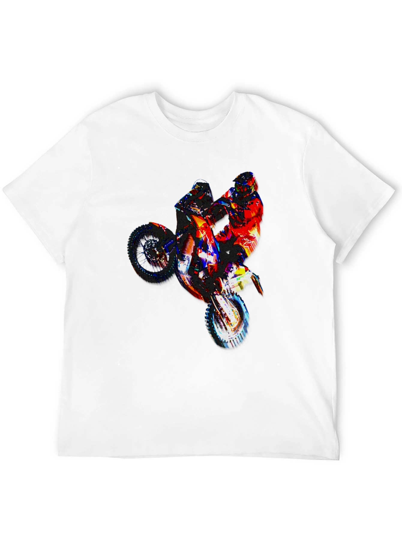Motorcycle Graphic Tee - Black Mens T-Shirt