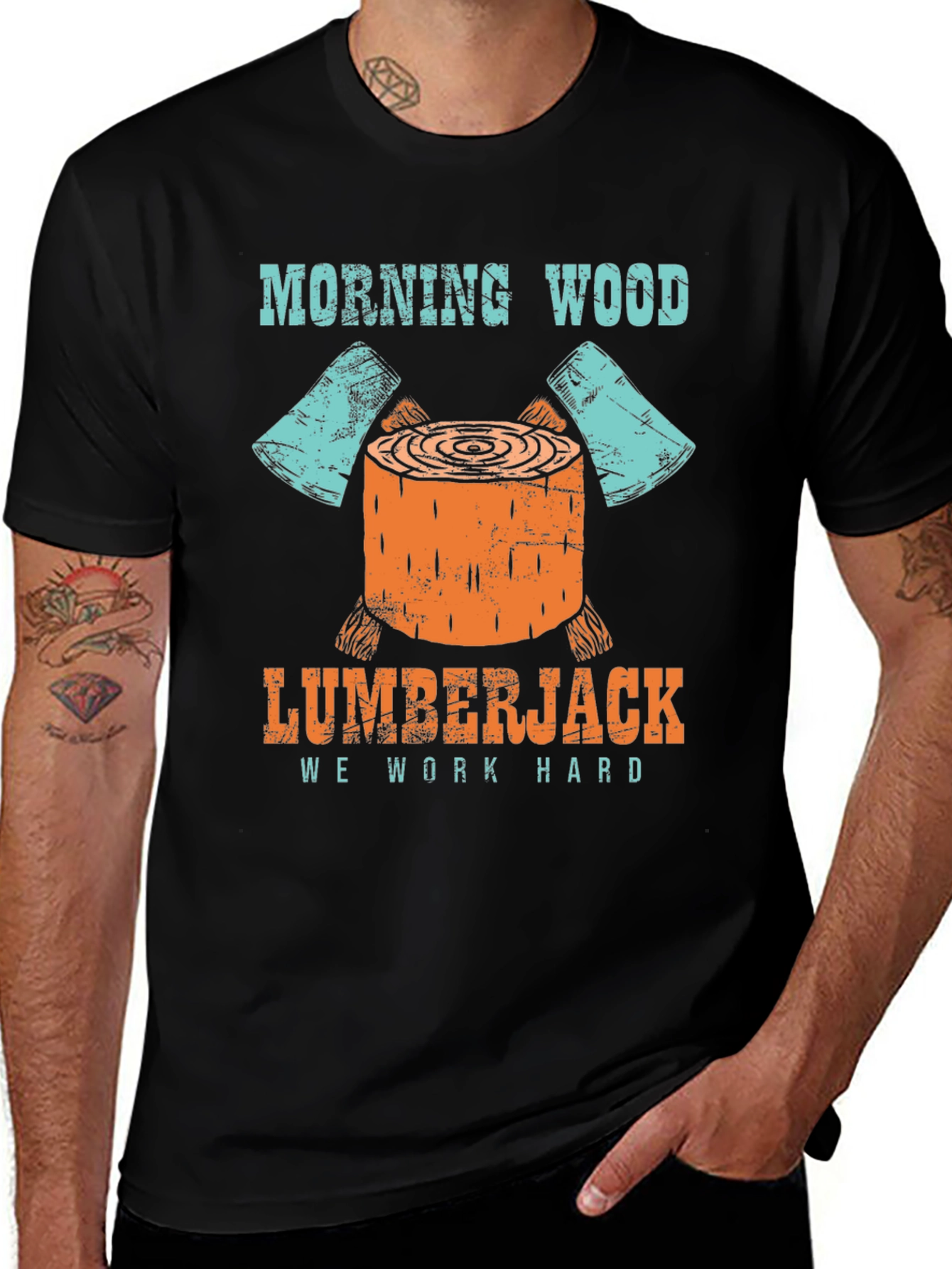 Morning Wood Lumberjack Graphic Tee