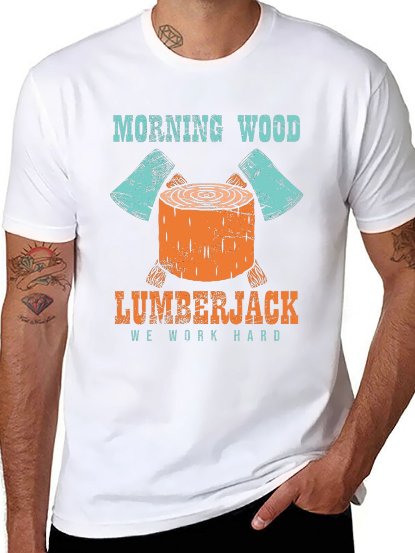 Morning Wood Lumberjack Graphic Tee