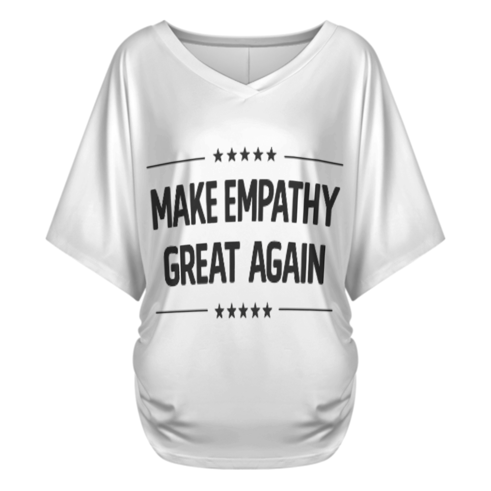 Make Empathy Great Again Graphic Tee – Positive Message Statement Shirt(z440)