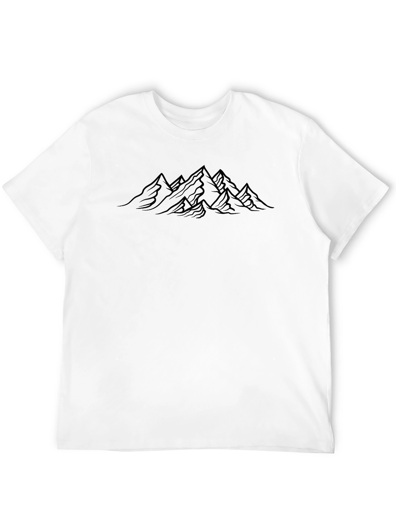 Mountain Graphic Tee - Black Casual Style
