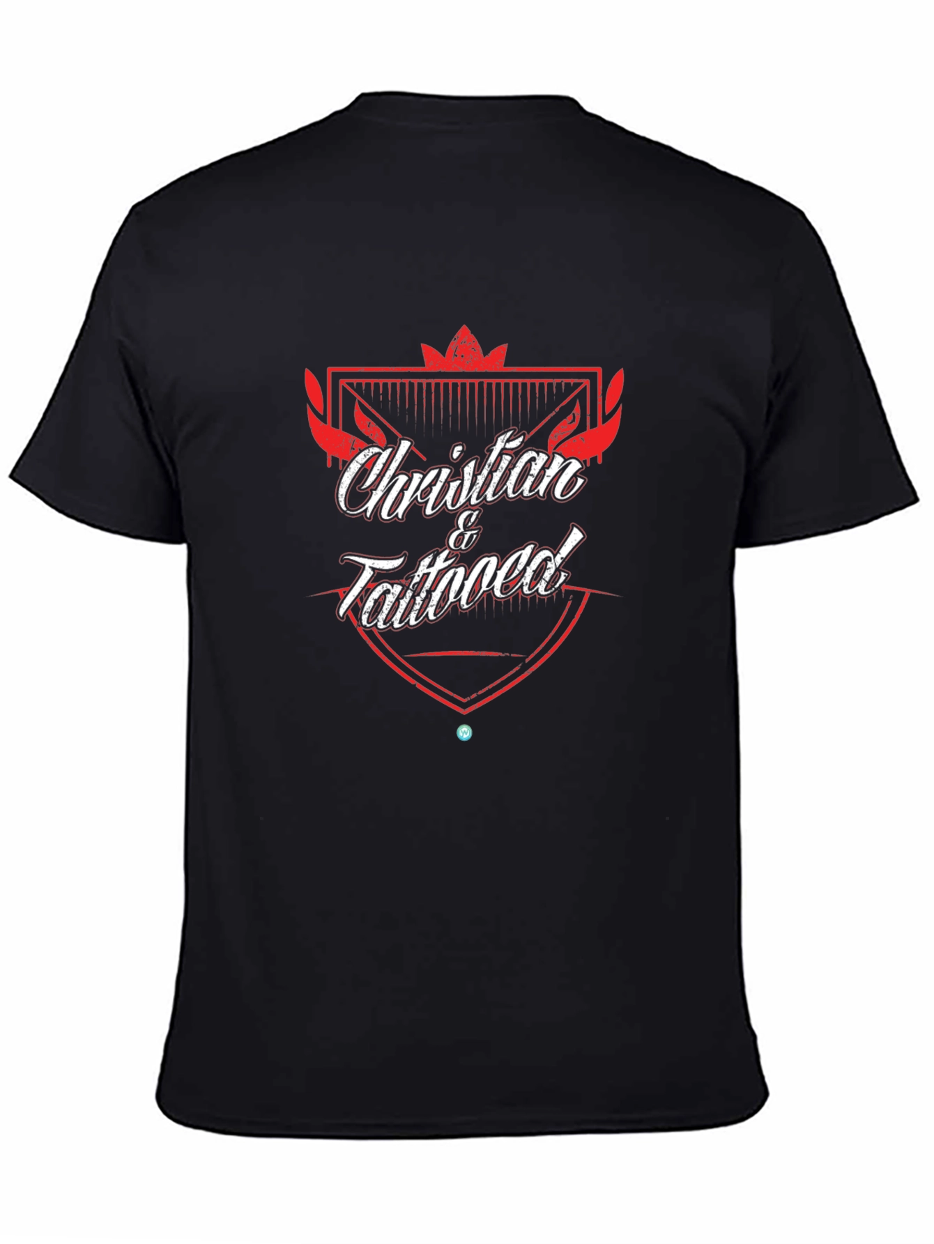 Christian & Tattooed Graphic Black T-Shirt