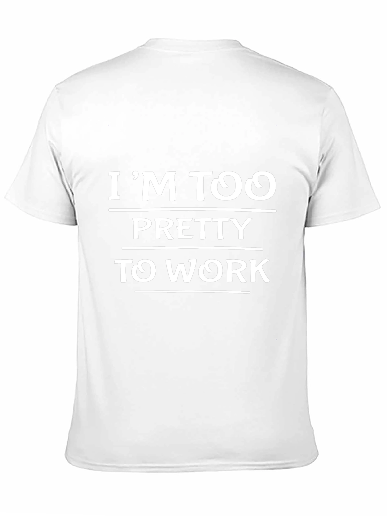 Im Too Pretty to Work Black Graphic Tee