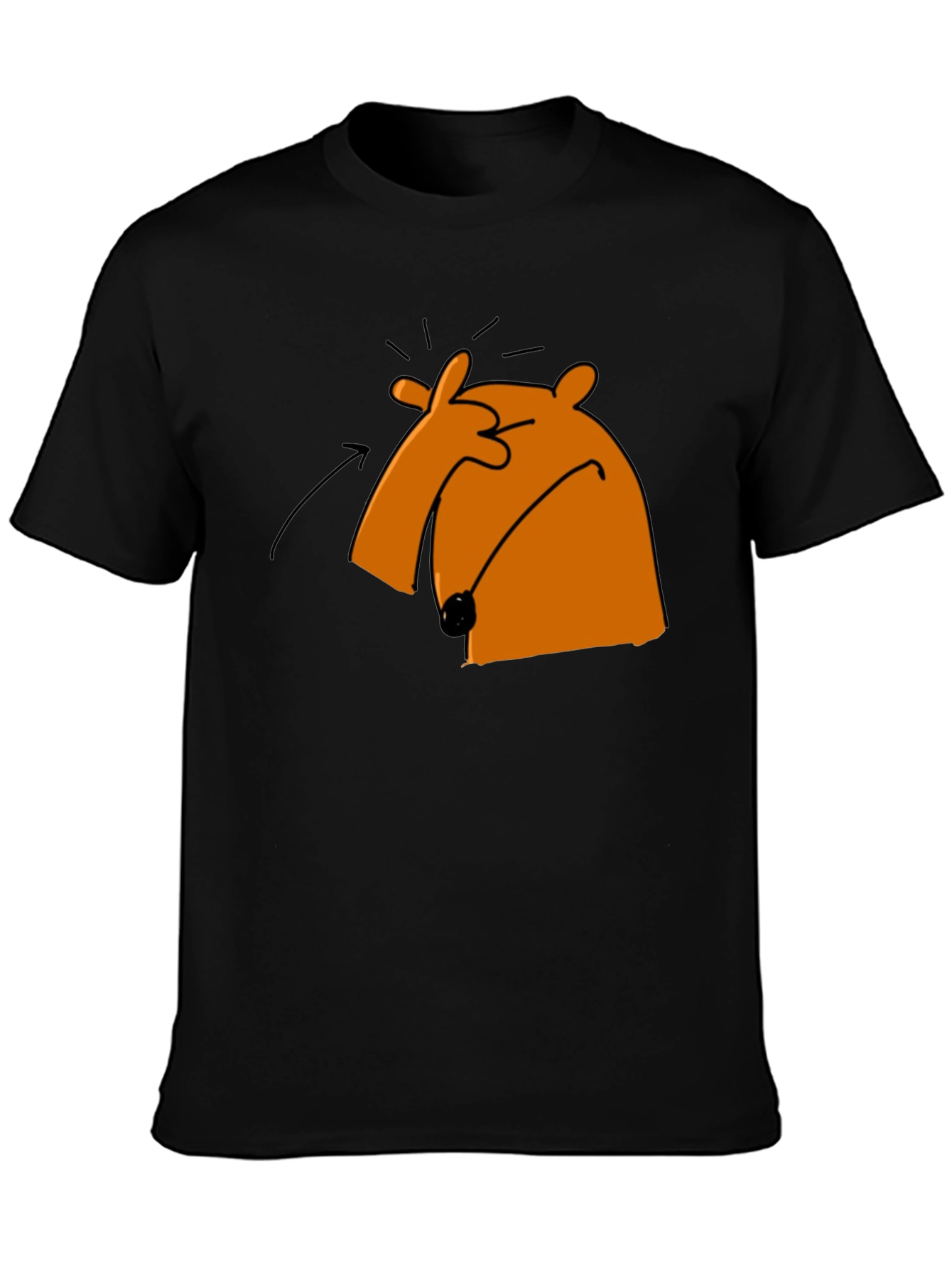 Funny Cartoon Bear Graphic T-Shirt