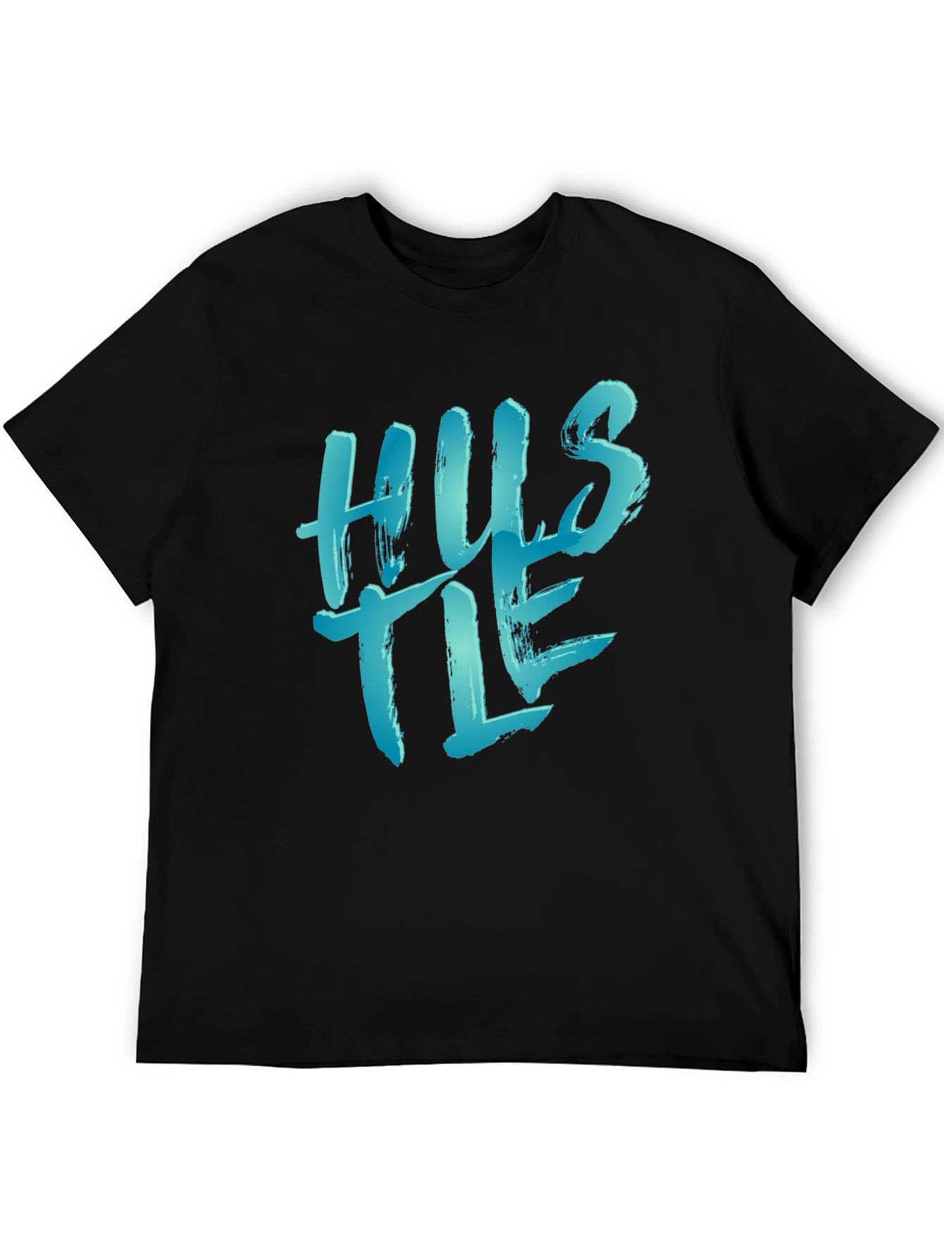 Hustle Graphic Print Black T-Shirt