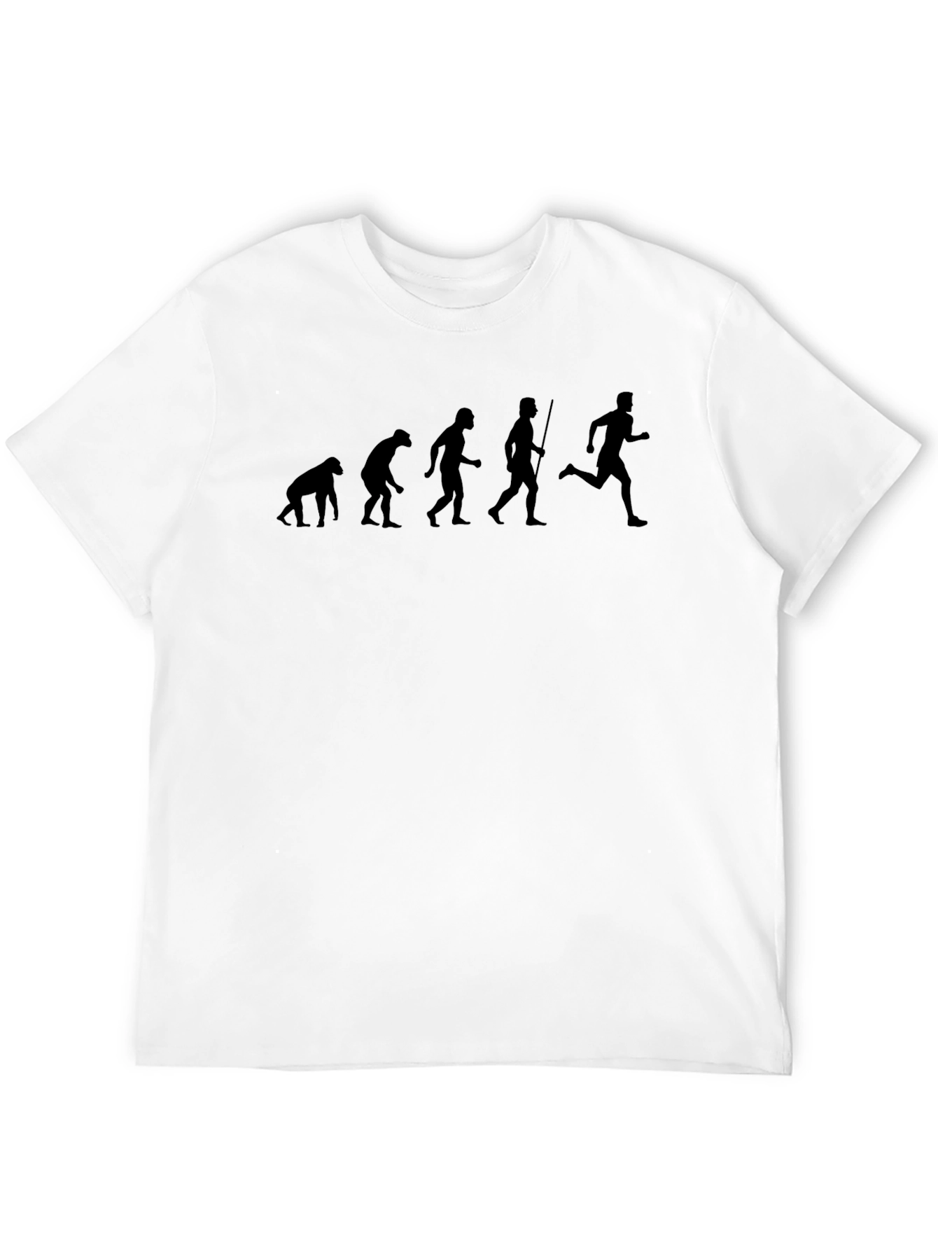 Evolution of Running Black T-Shirt