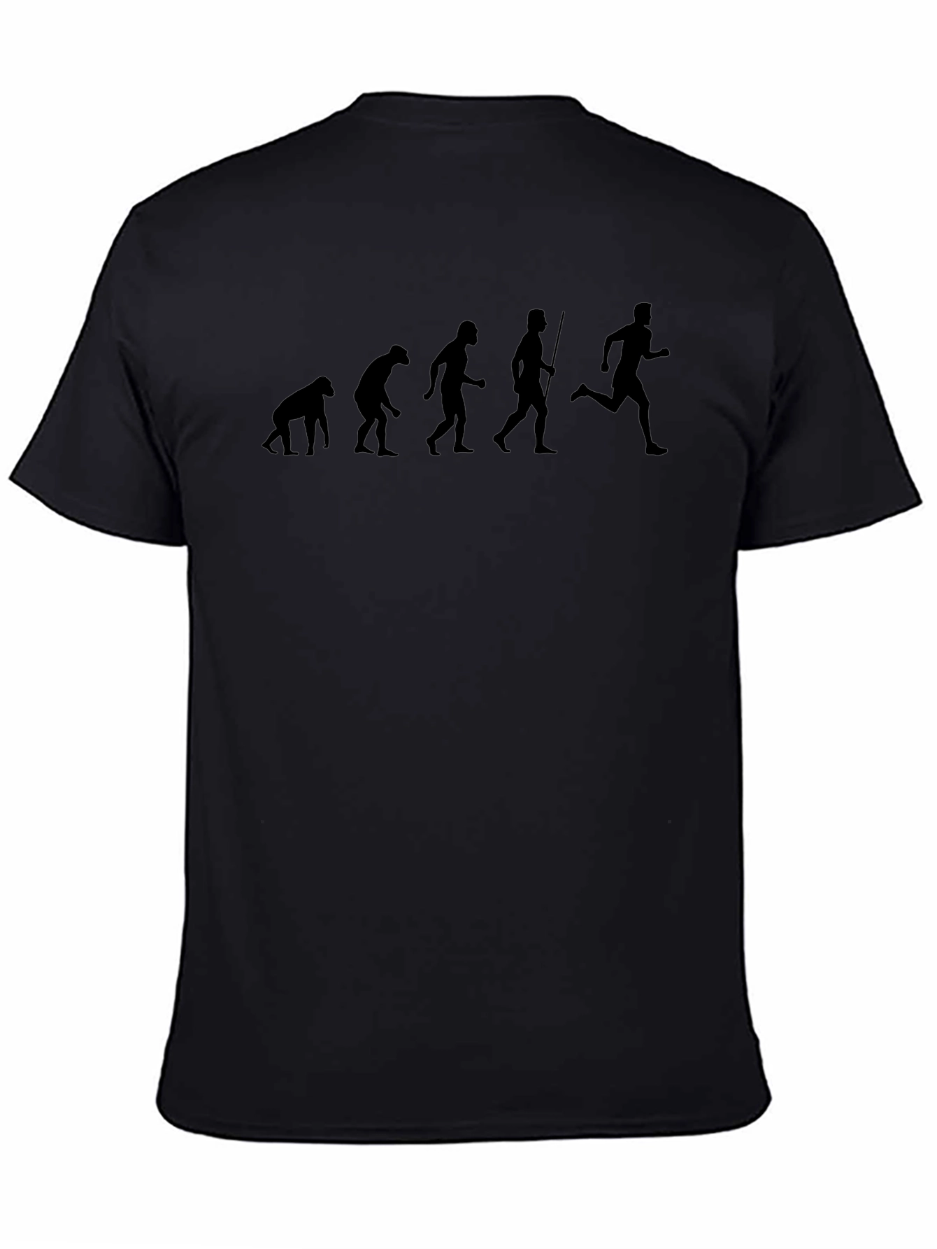 Evolution of Running Black T-Shirt