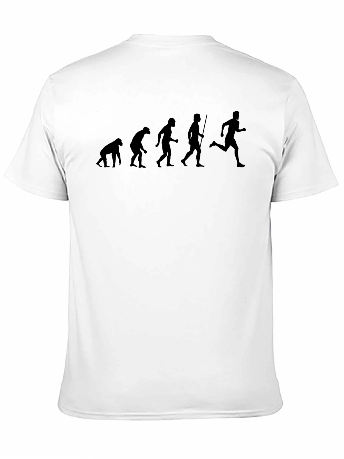 Evolution of Running Black T-Shirt