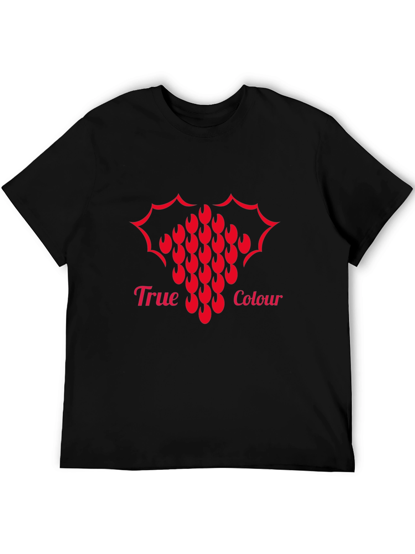 True Colour Graphic Tee - Bold Red Design