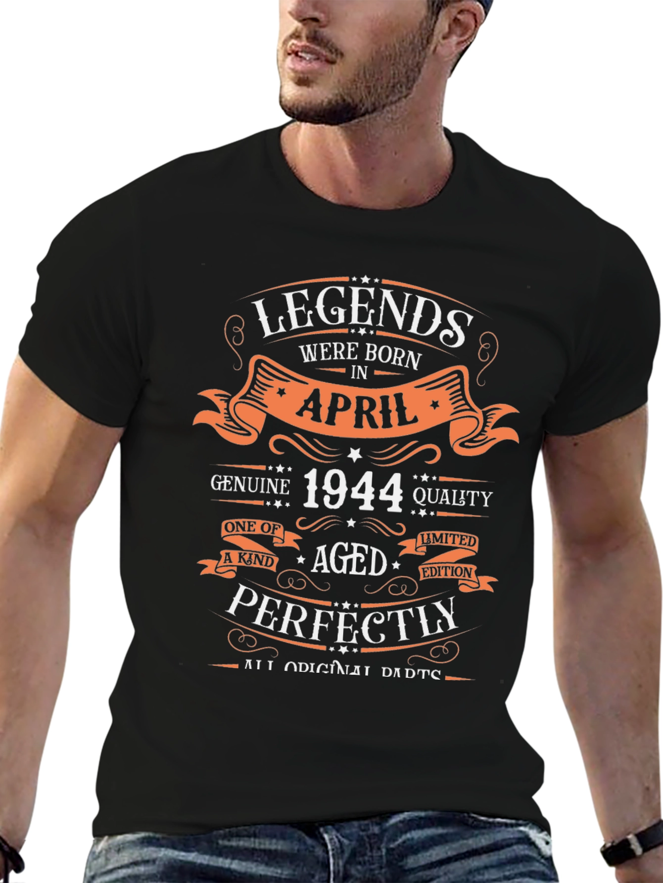 Legends Born in April 1944 Graphic T-Shirt