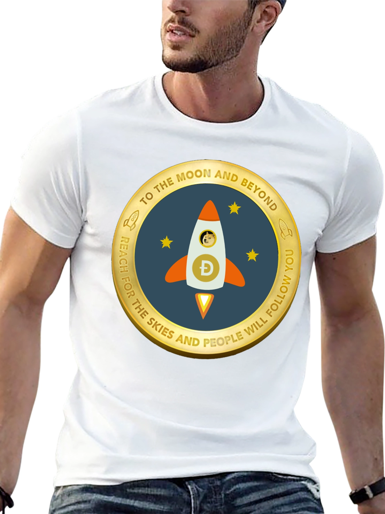 Dogecoin Rocket T-Shirt - To The Moon!