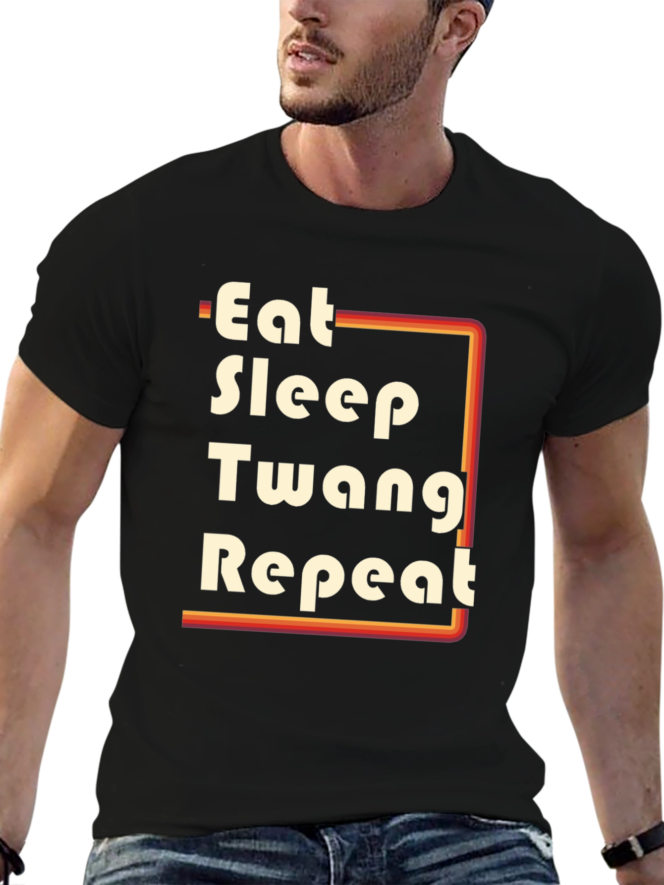 Eat Sleep Twang Repeat Graphic Tee