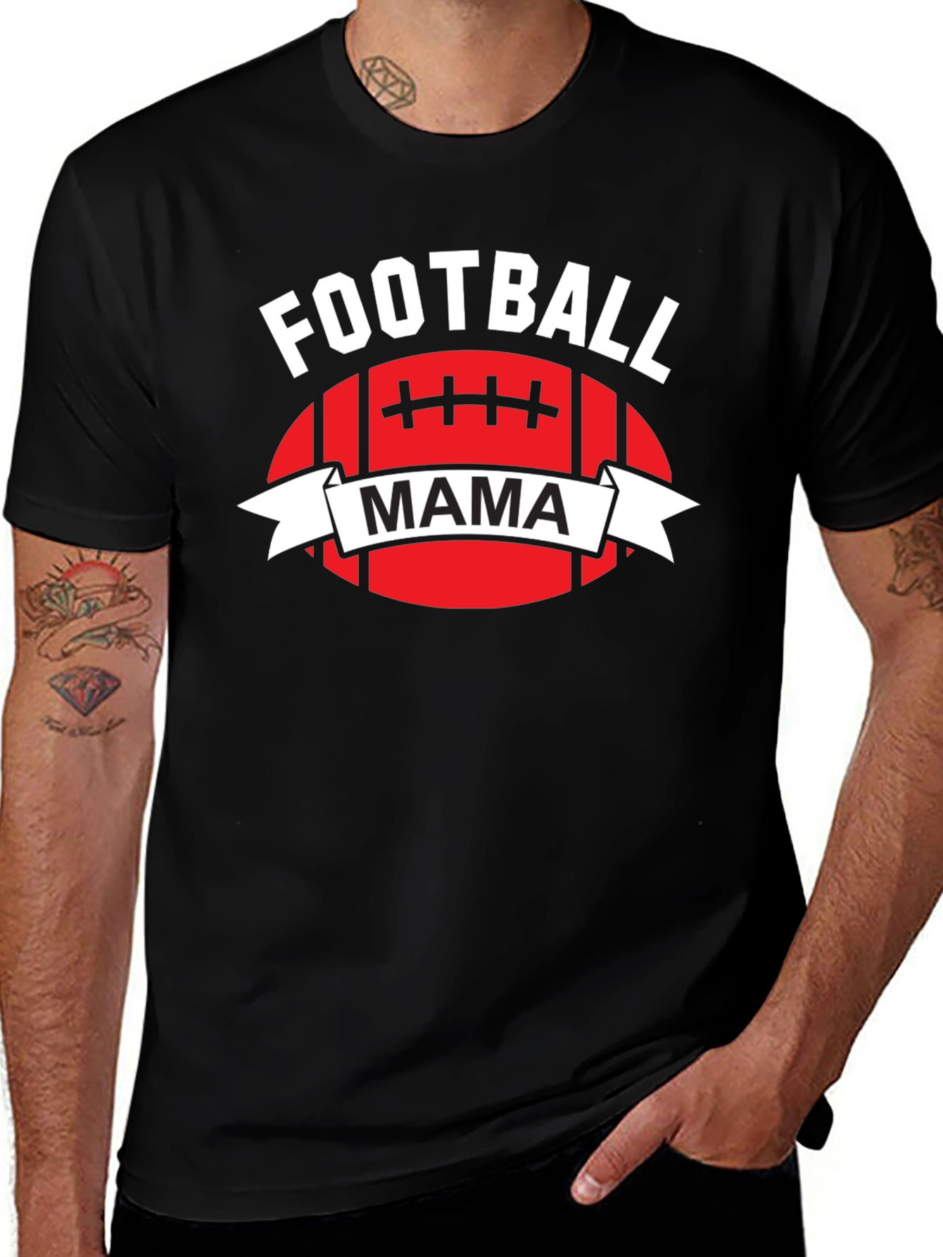 Football Mama Graphic T-Shirt
