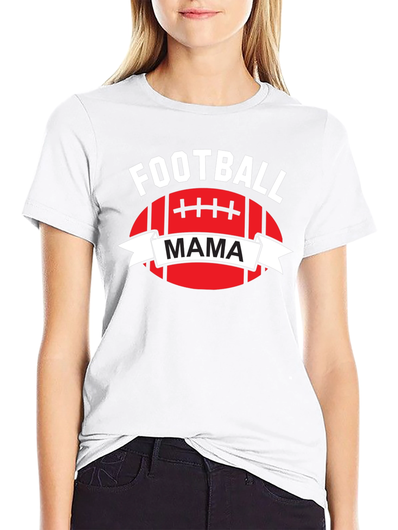 Football Mama Graphic T-Shirt