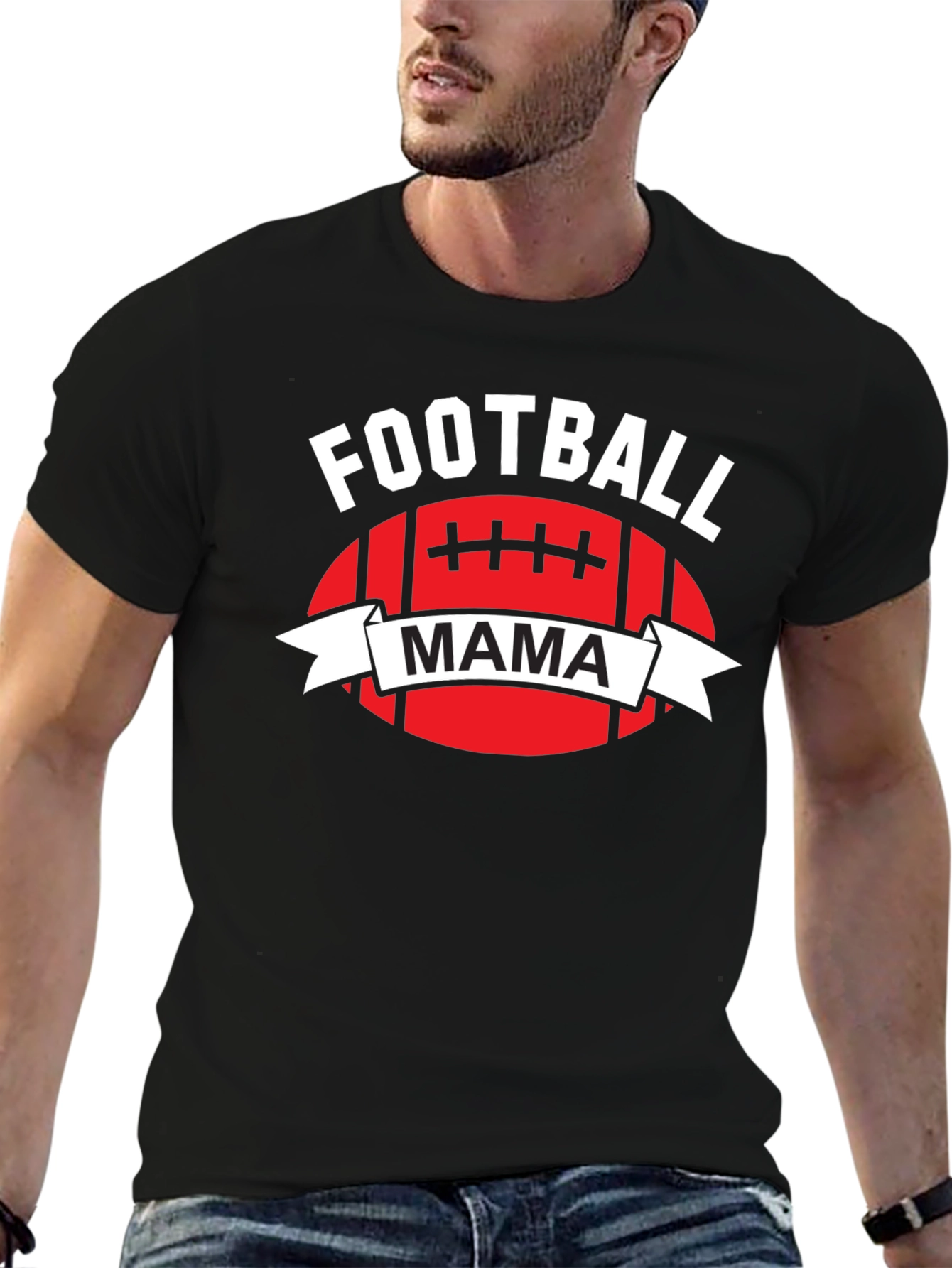 Football Mama Graphic T-Shirt