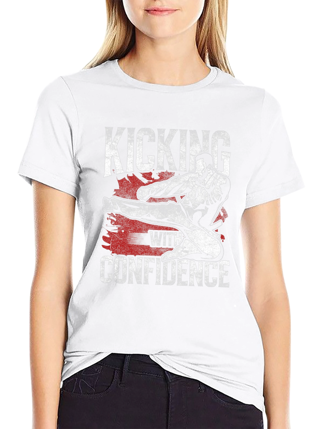 Kicking With Confidence Martial Arts T-Shirt