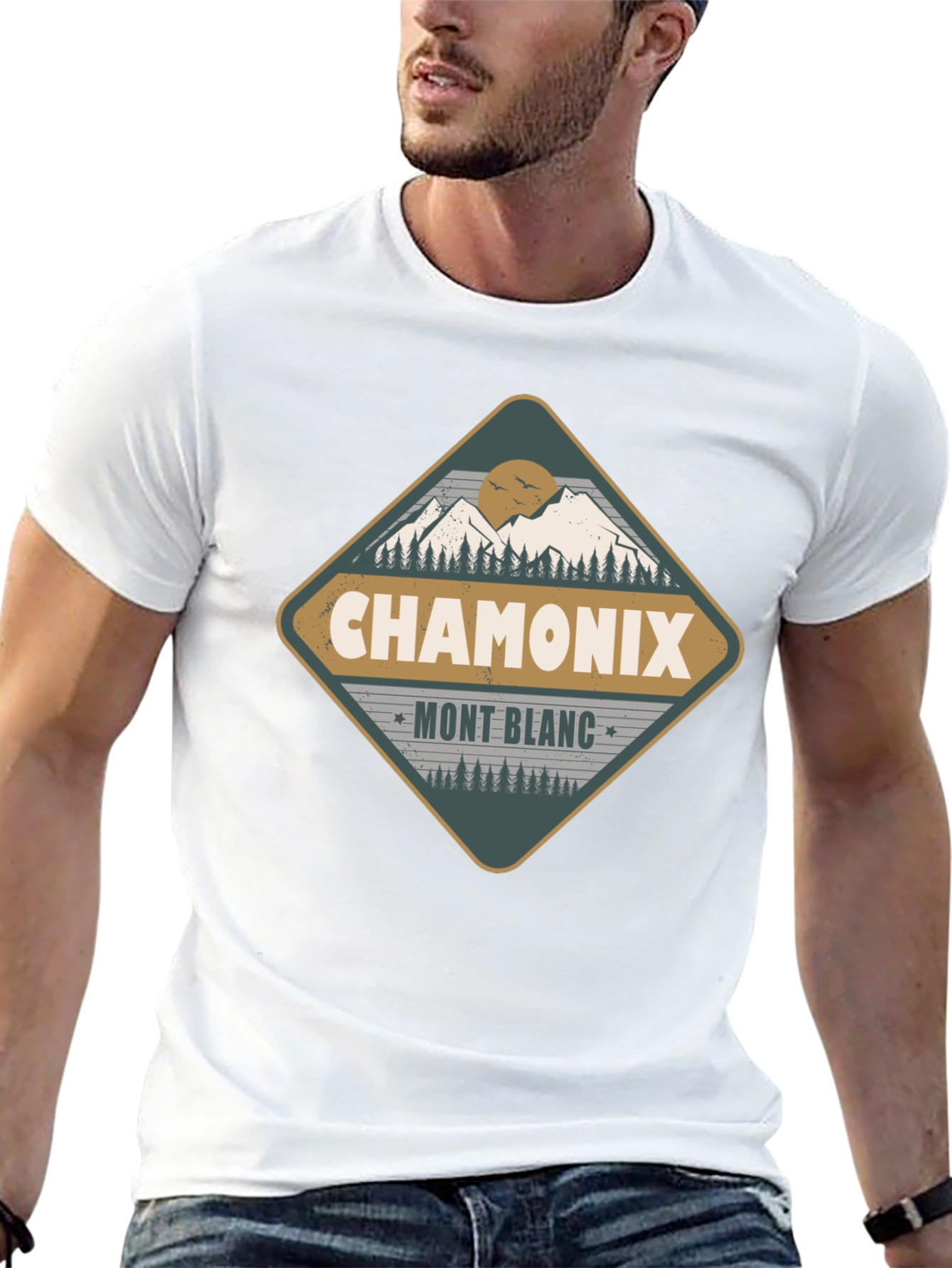 Chamonix Mont Blanc Graphic T-Shirt