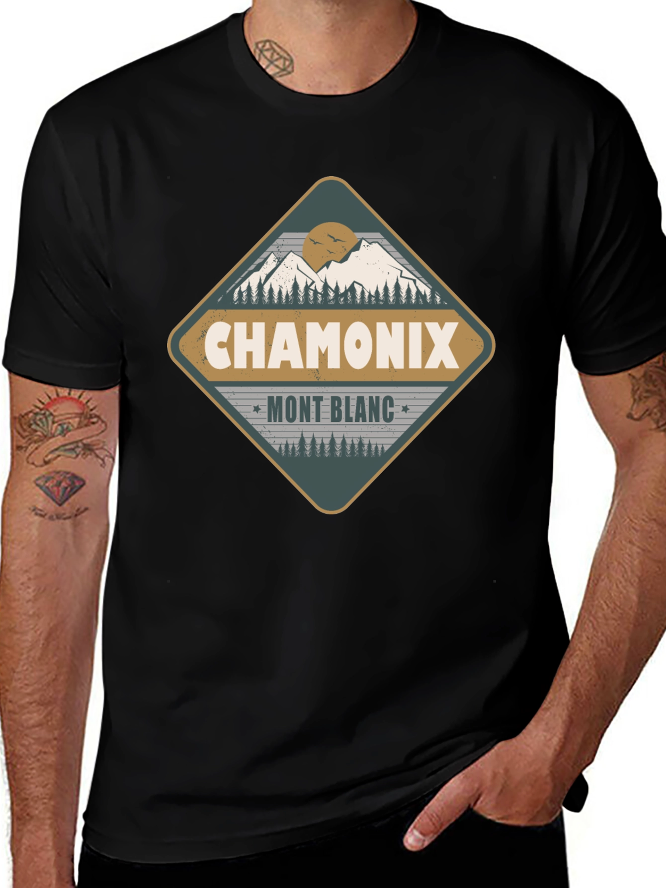 Chamonix Mont Blanc Graphic T-Shirt