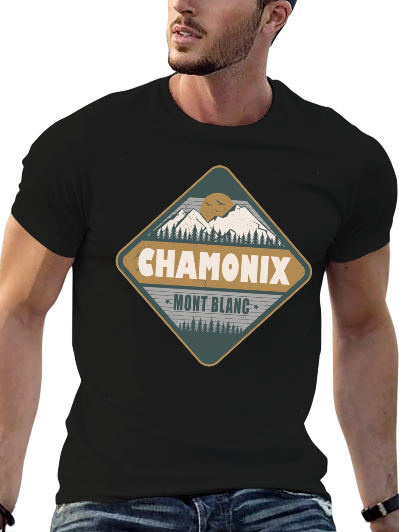 Chamonix Mont Blanc Graphic T-Shirt