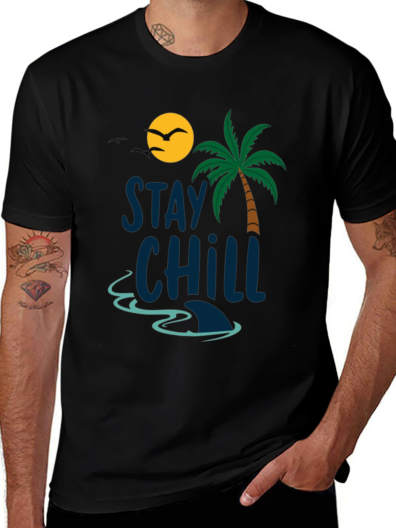 Stay Chill T-Shirt - Beach Vibes Graphic Tee