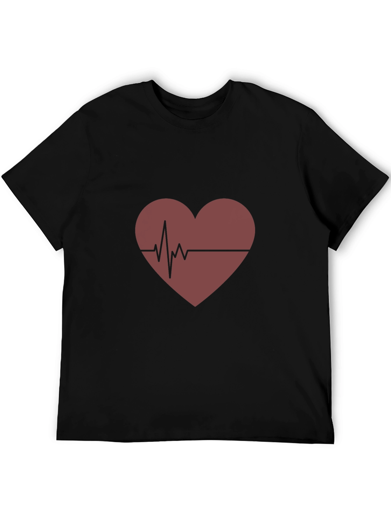 Heartbeat Graphic Tee - Mens Casual T-Shirt