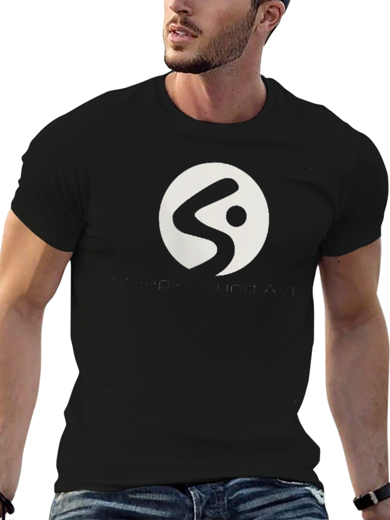 Modern Graphic Tee - Black Casual Shirt