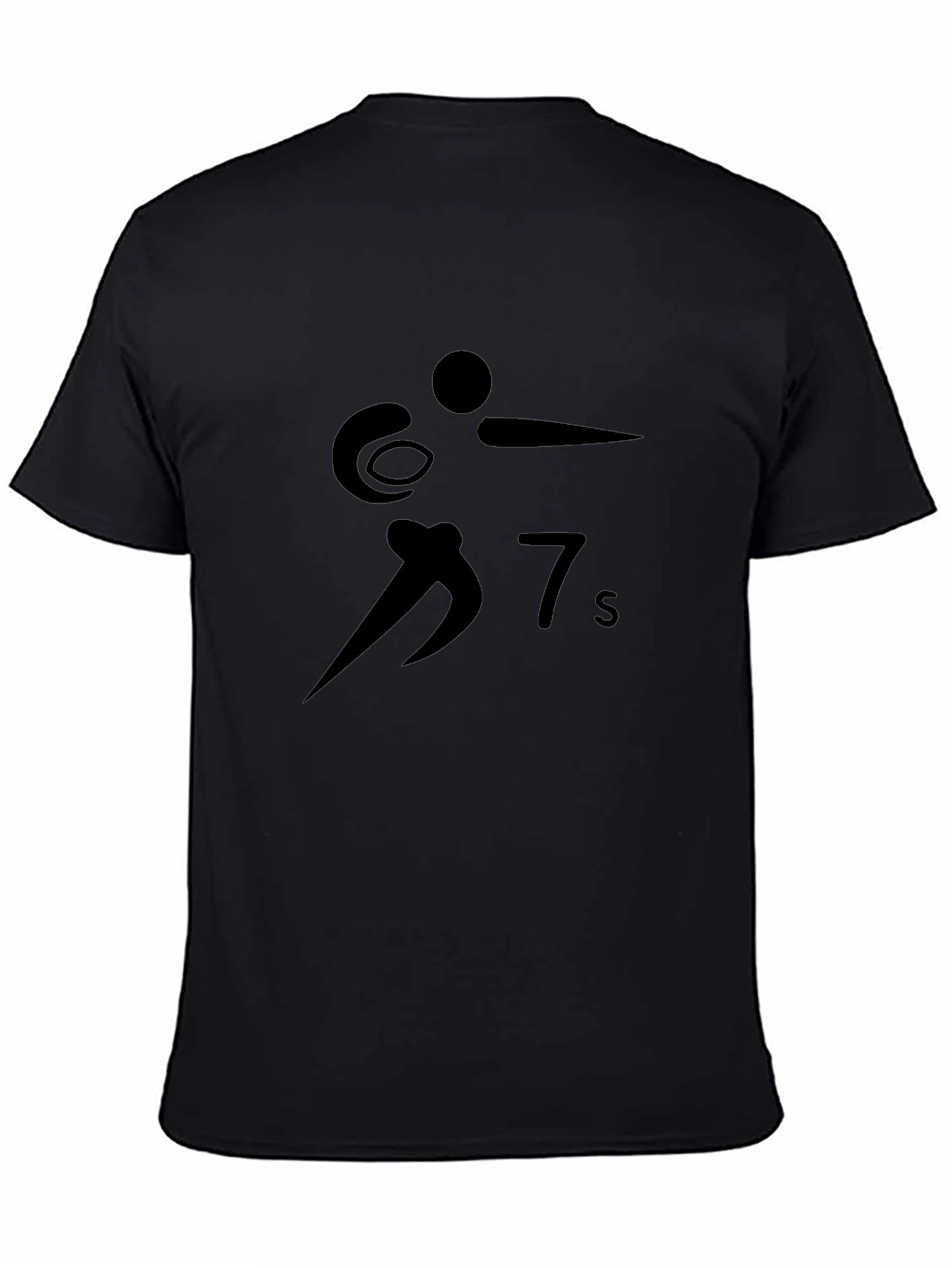 Rugby Sevens Black T-Shirt
