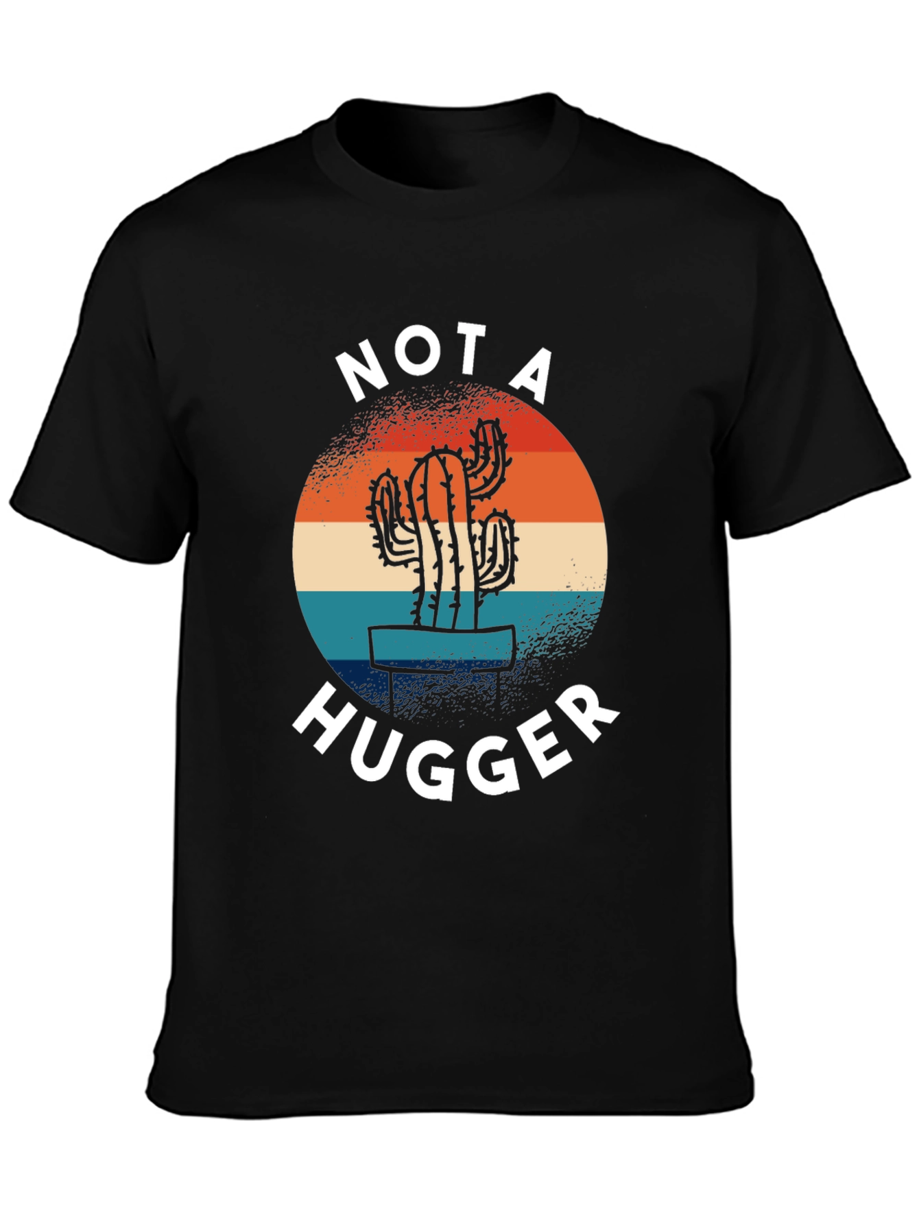 Not a Hugger Cactus Graphic T-Shirt