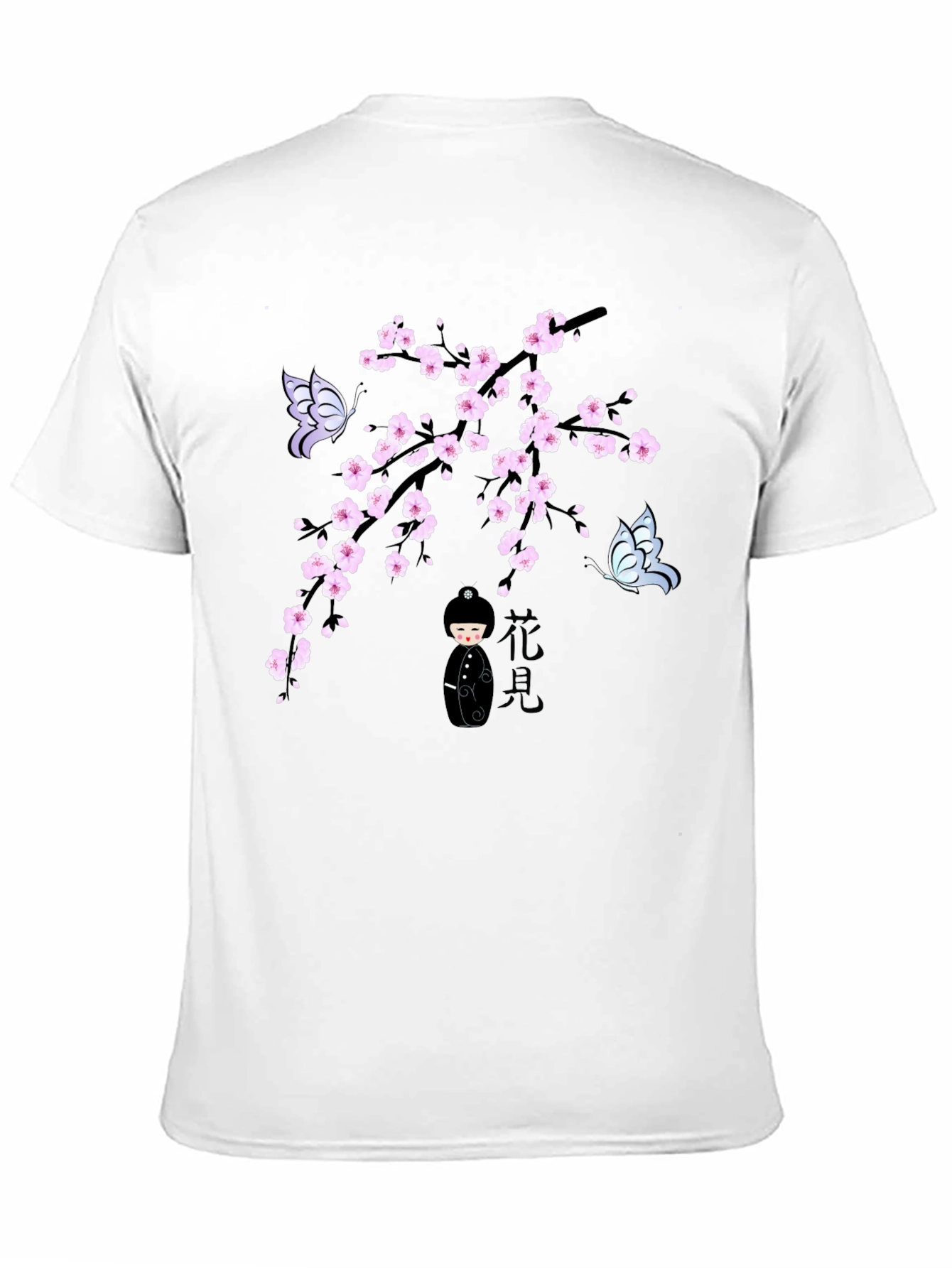 Sakura Blossom Kokeshi Doll T-Shirt