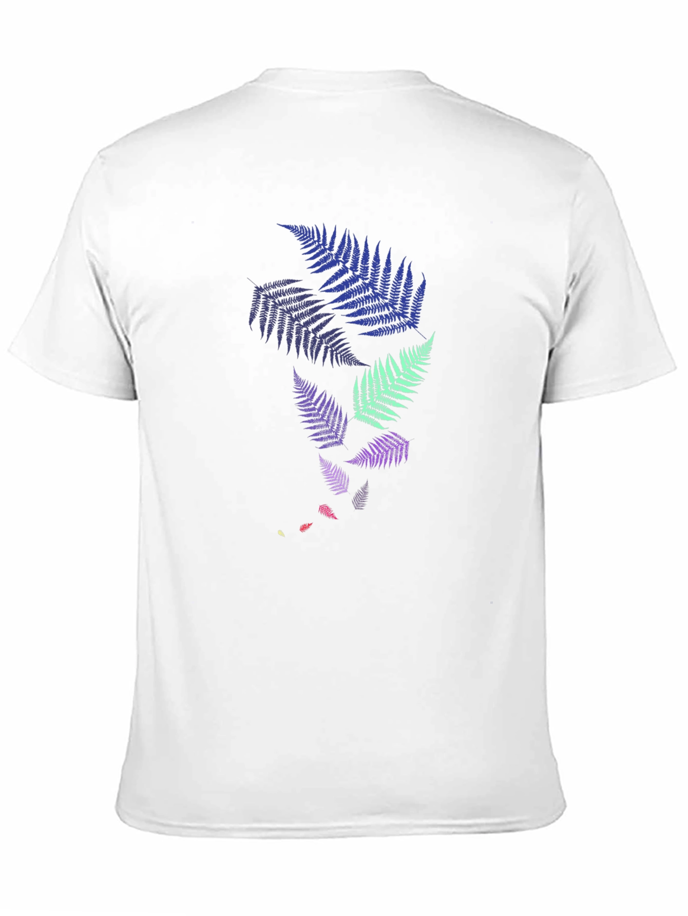 Fern Design Black T-Shirt
